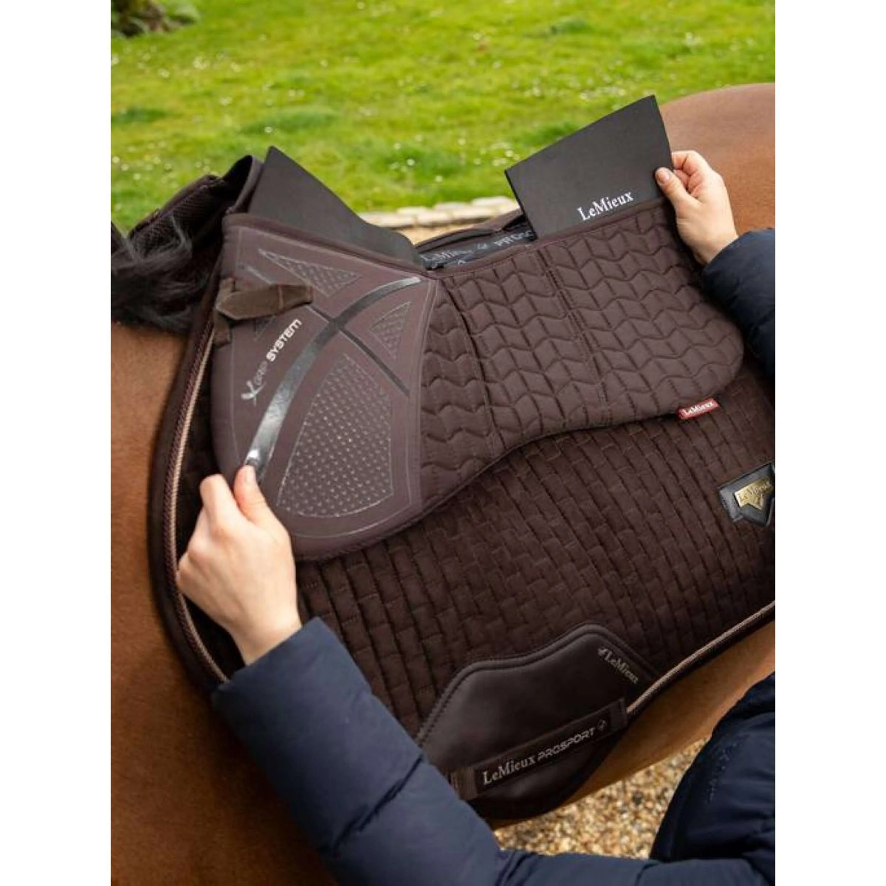 LeMieux Amortisseur Prosorb 3 pocket Quilted Marron - Image 3