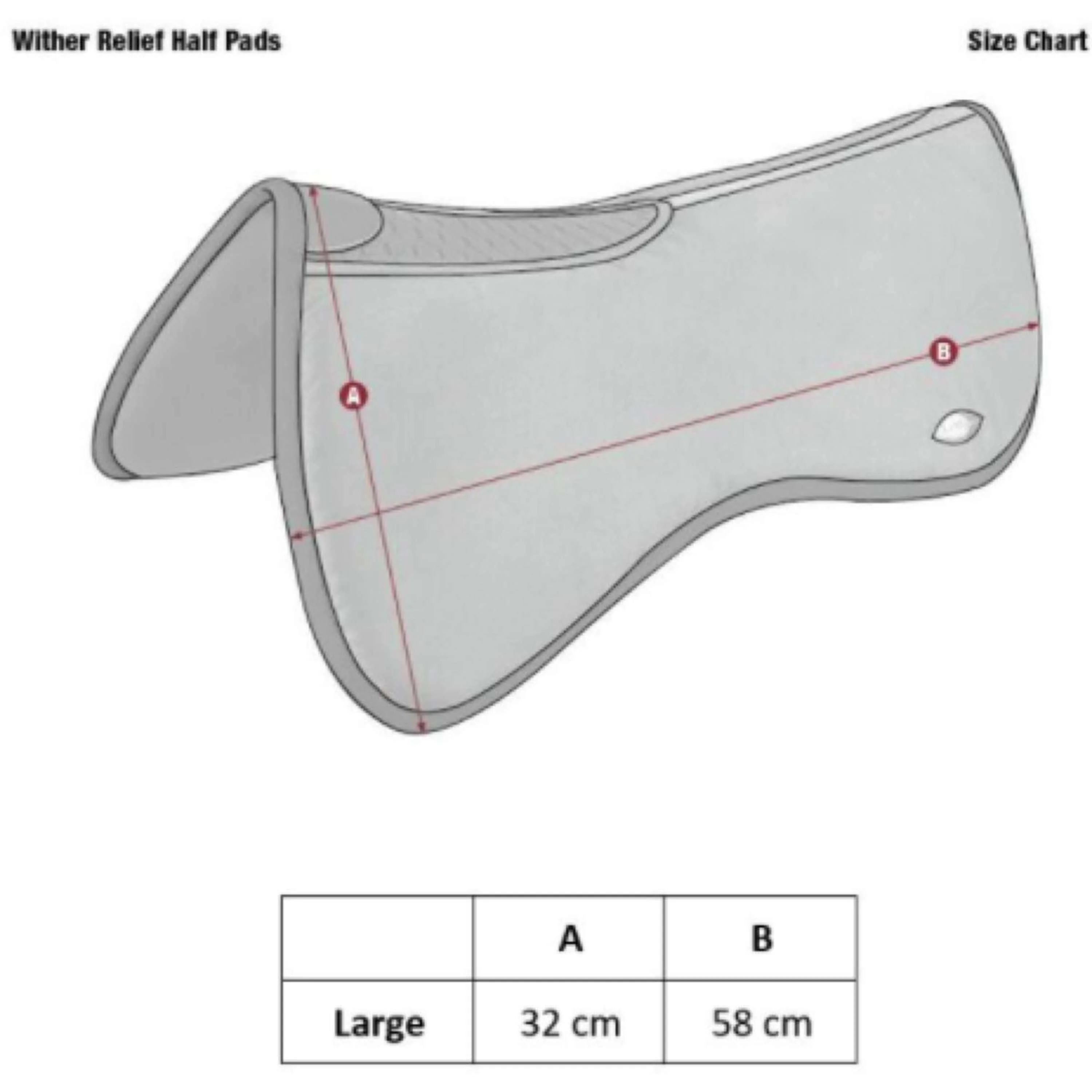 LeMieux Amortisseur Wither Relief Memory Foam Half Noir - Image 2