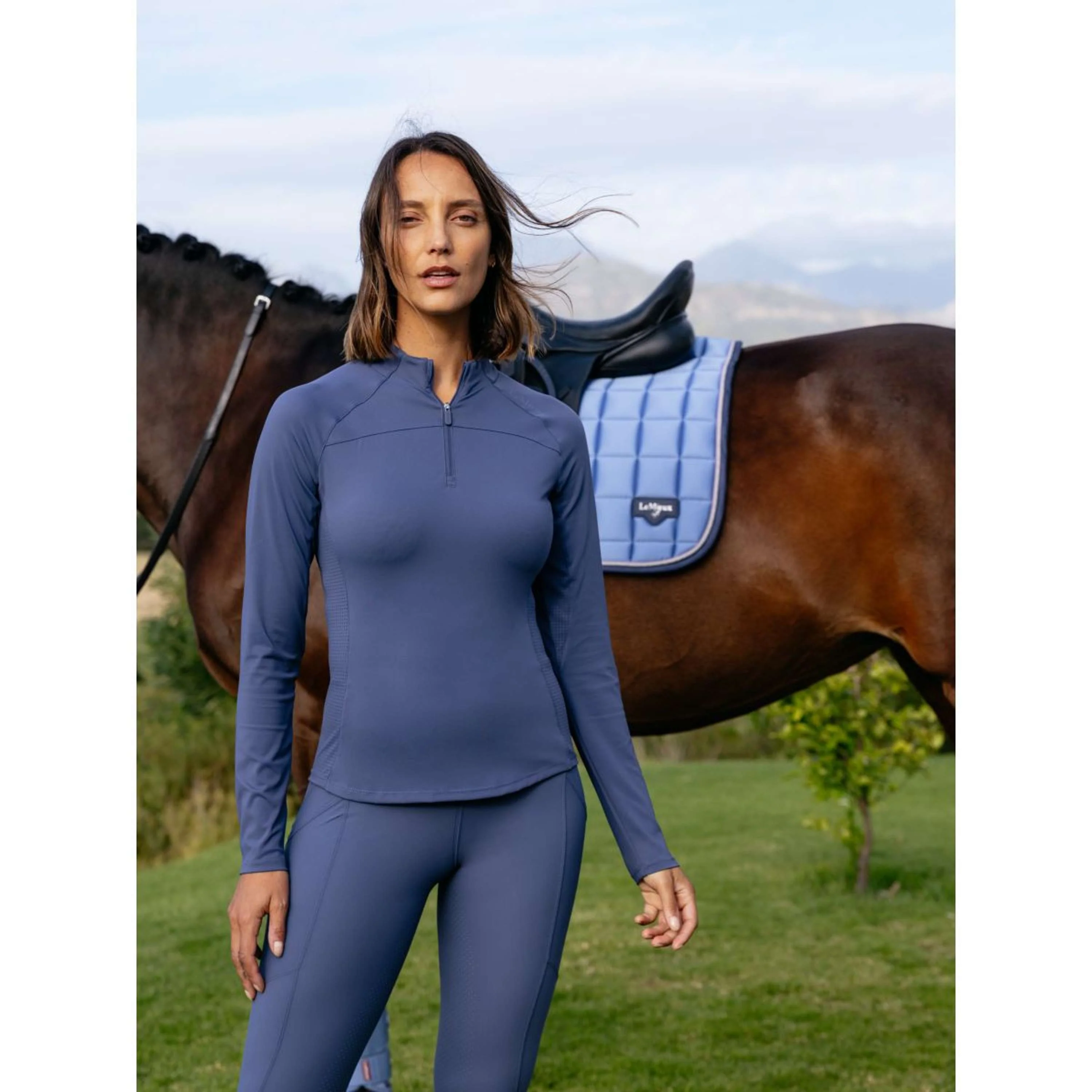 LeMieux Base Layer Airflow Longues Manches Shadow - Image 11