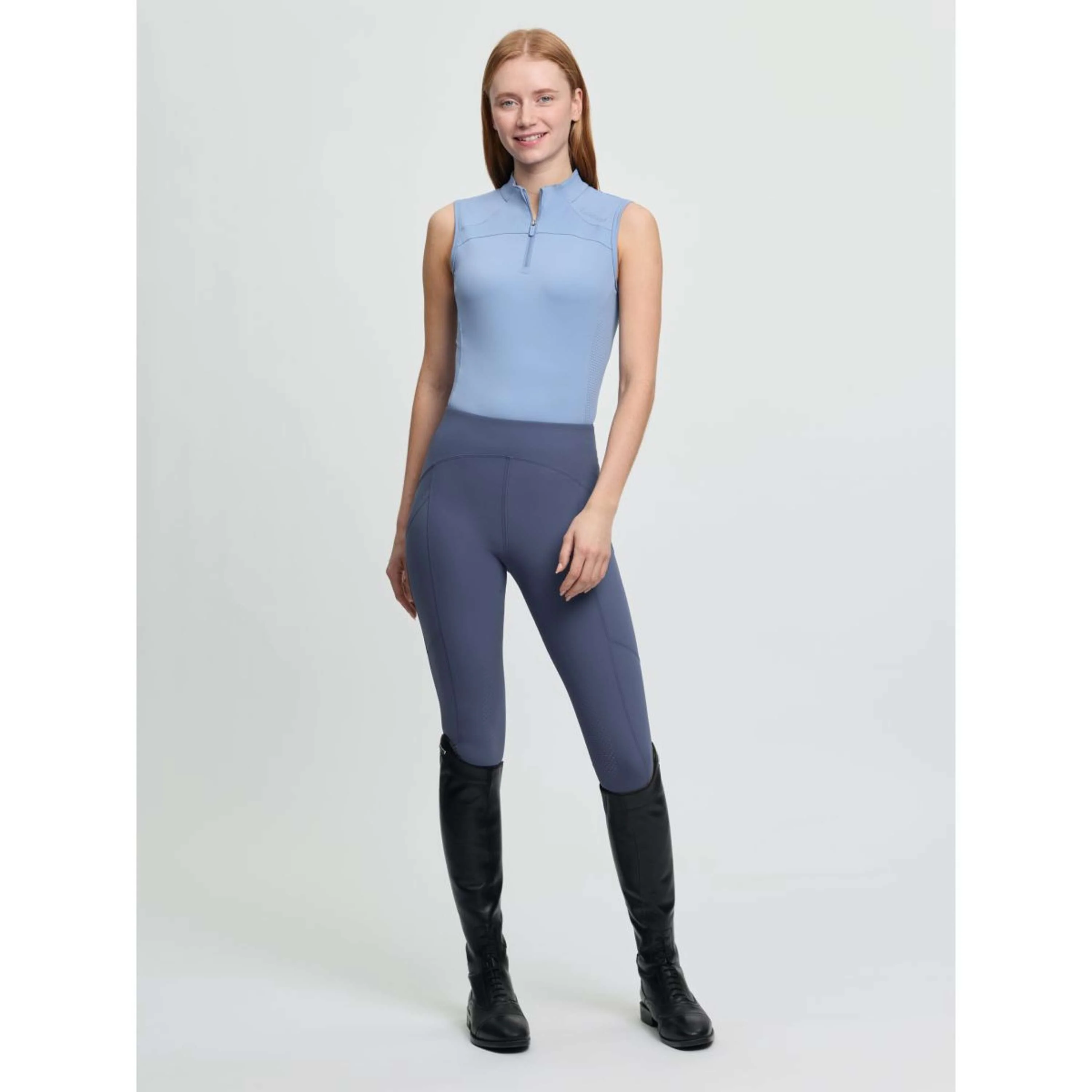 LeMieux Base Layer Airflow Sans Manche Powder Blue - Image 10