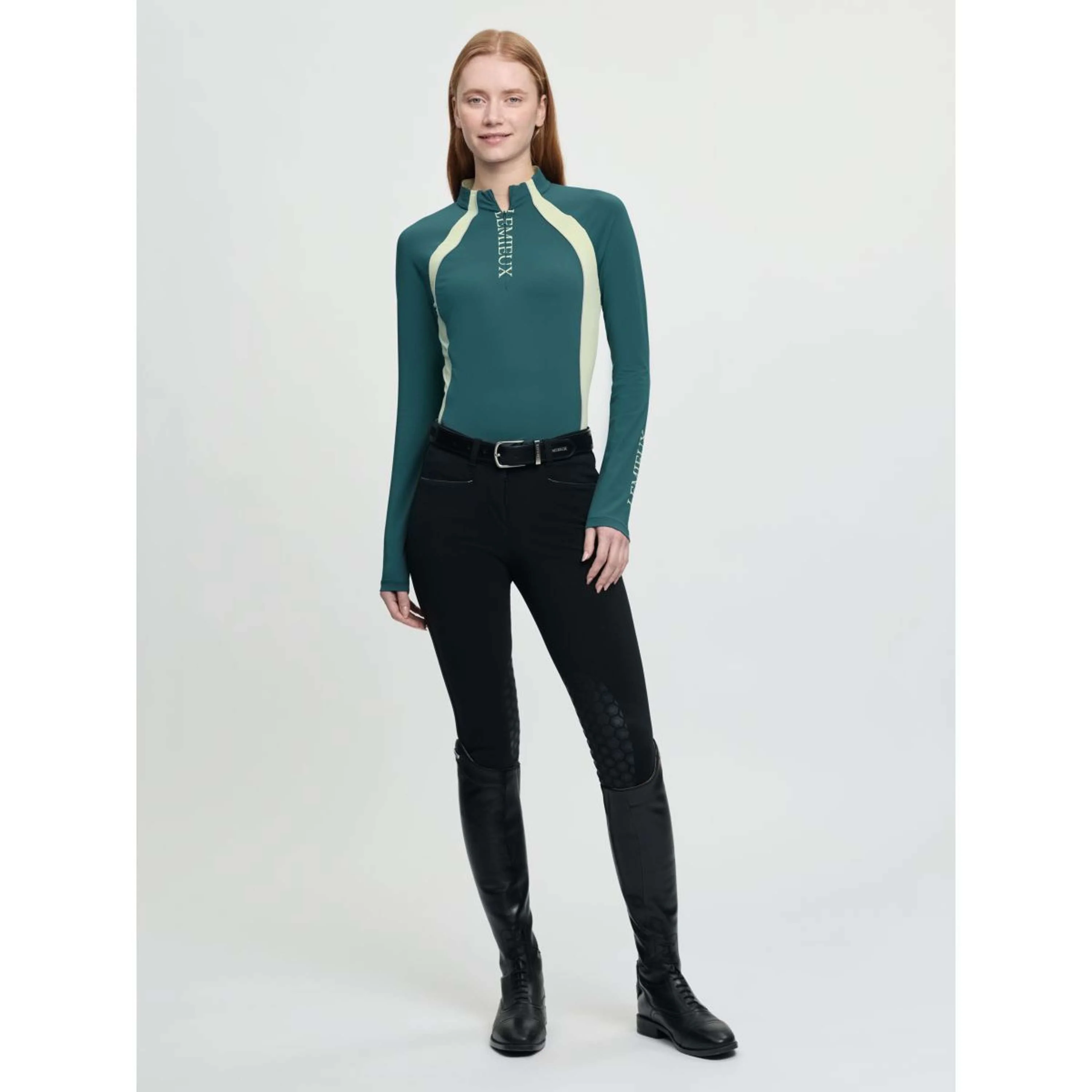 LeMieux Base Layer Philippa Mesh Longues Manches Jungle - Image 2