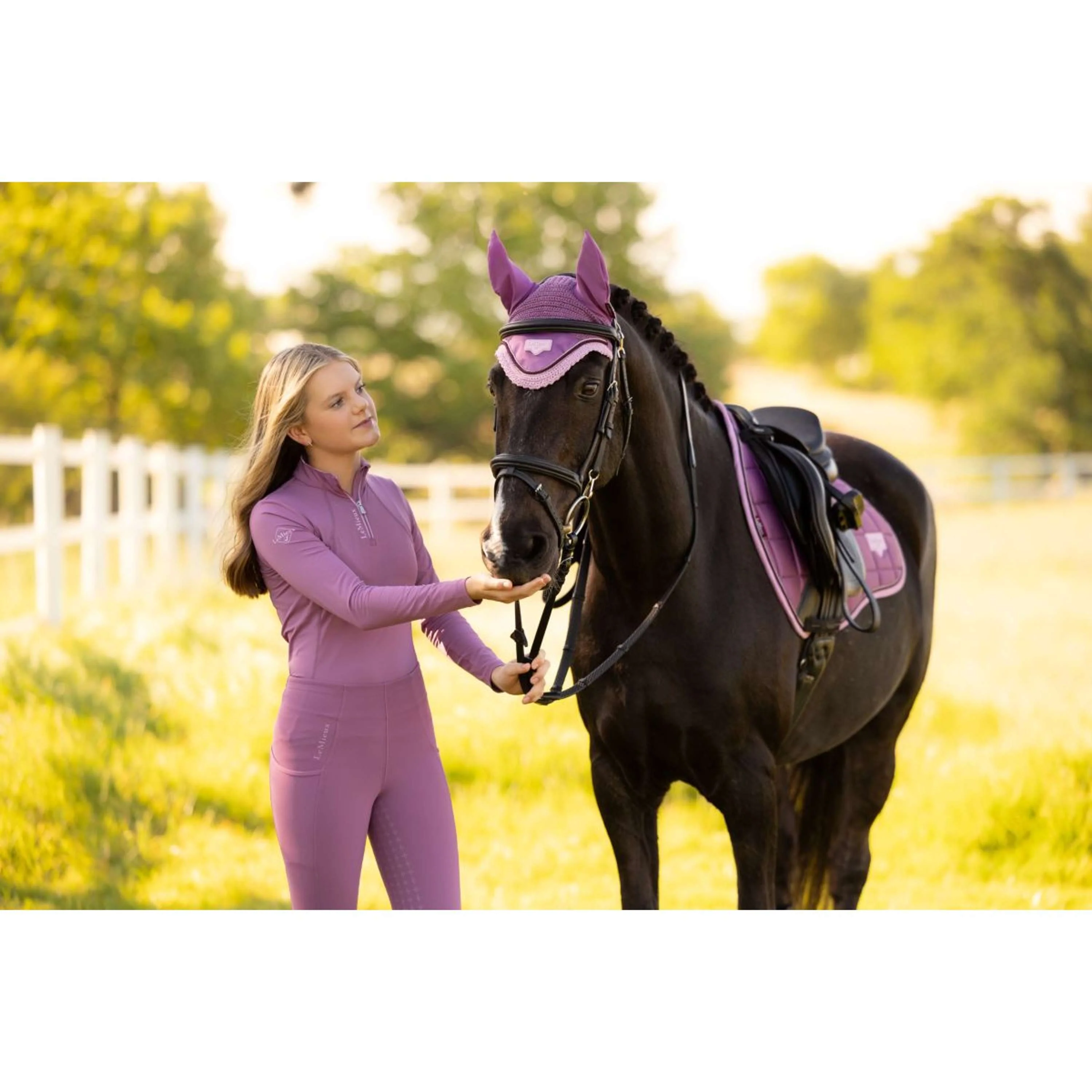 LeMieux Base Layer Young Rider Classique Mallow - Image 5