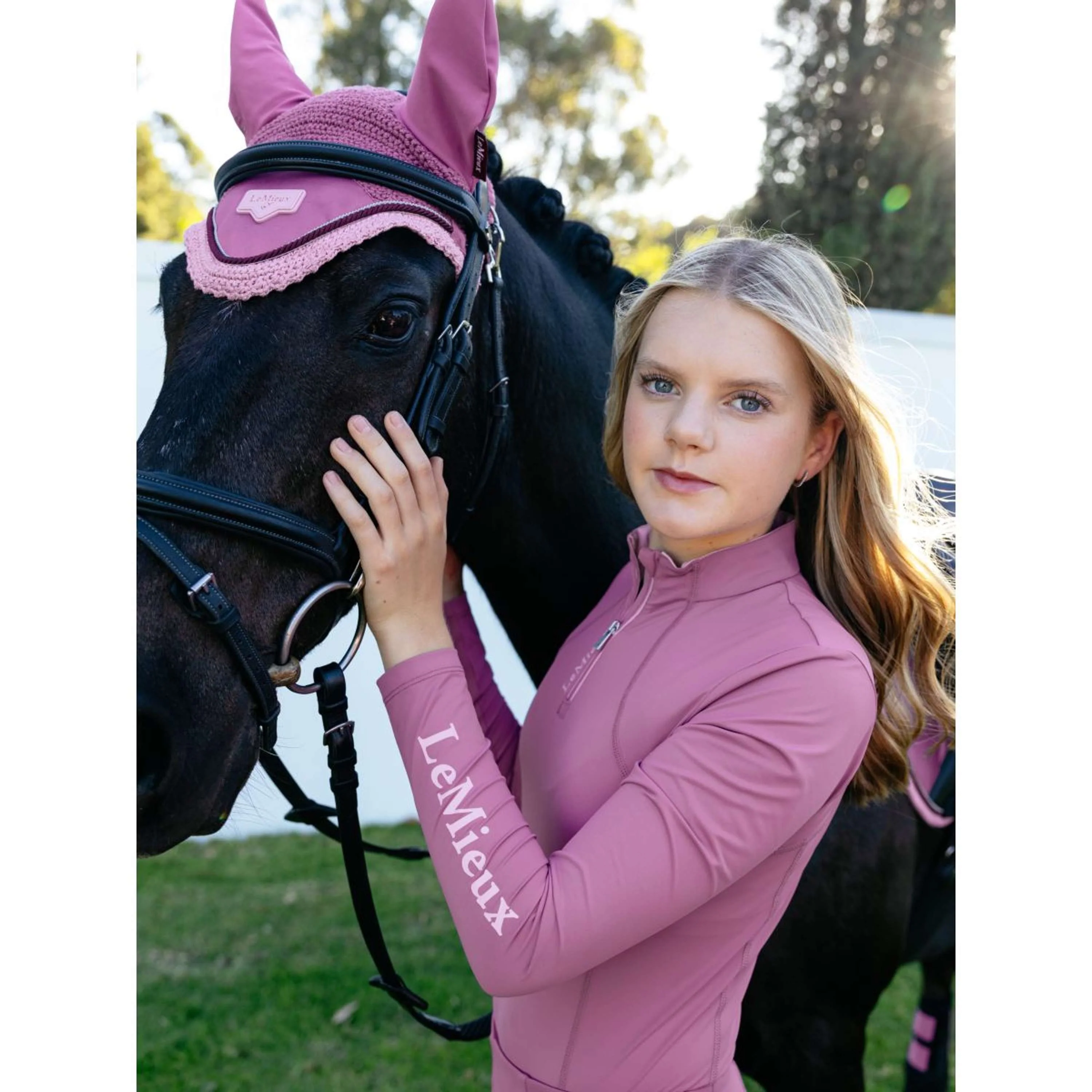 LeMieux Base Layer Young Rider Classique Mallow - Image 6
