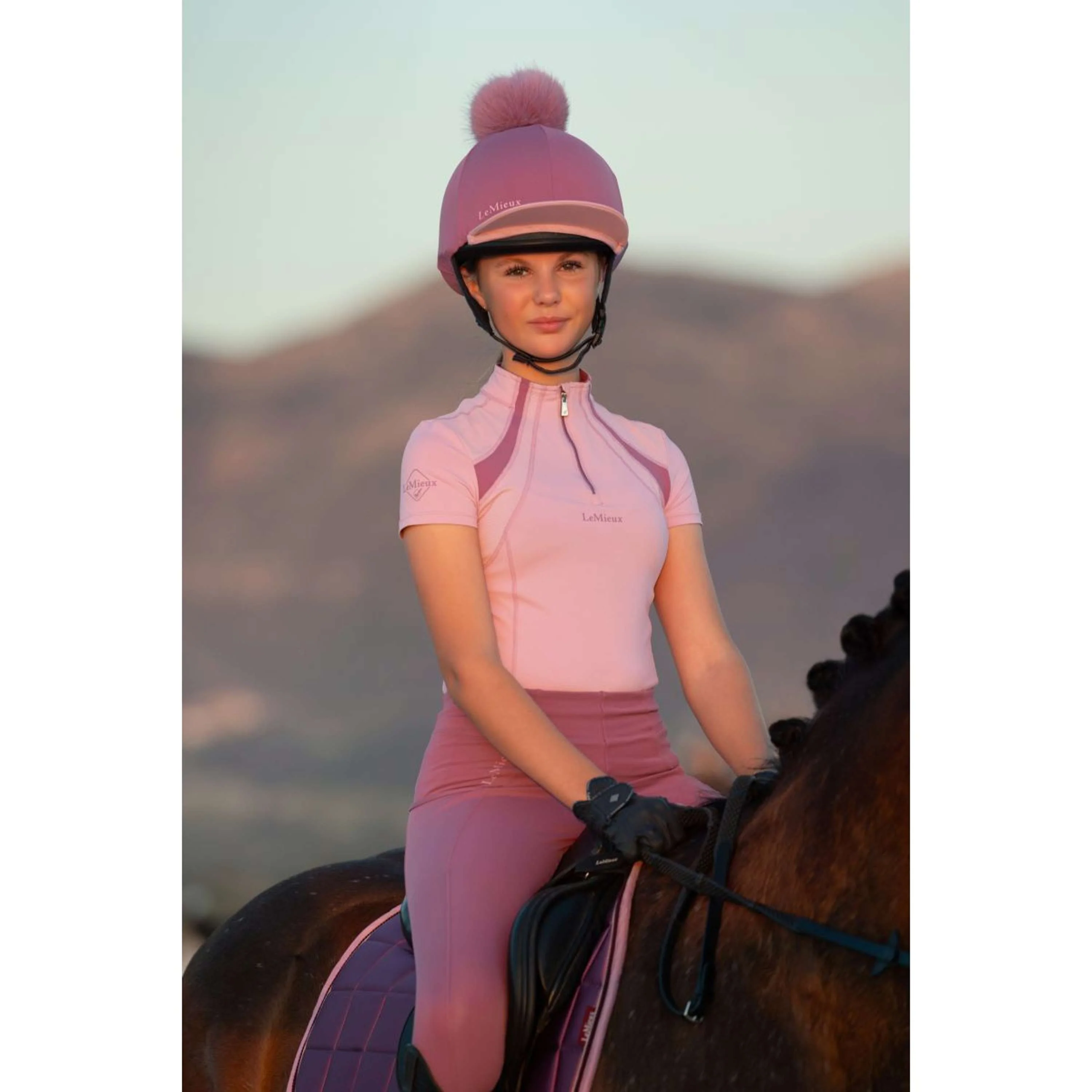 LeMieux Base Layer Young Rider Mia Mesh Fondant - Image 3