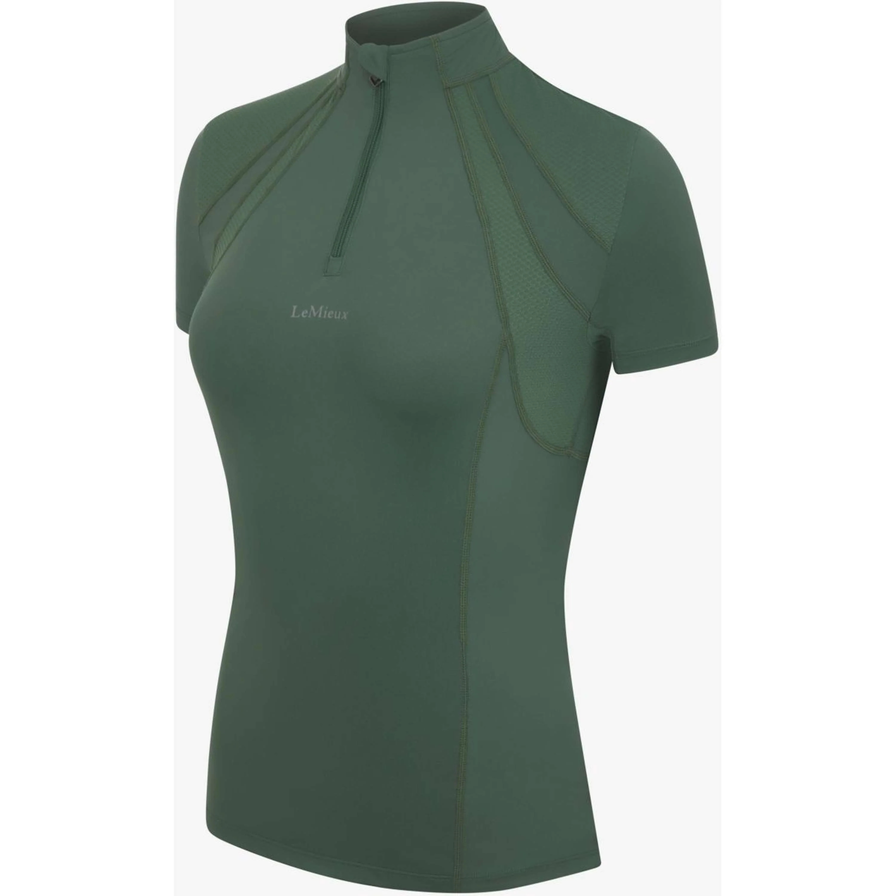 LeMieux Baselayer Mia Mesh Manches Courtes Hunter Green - Image 2
