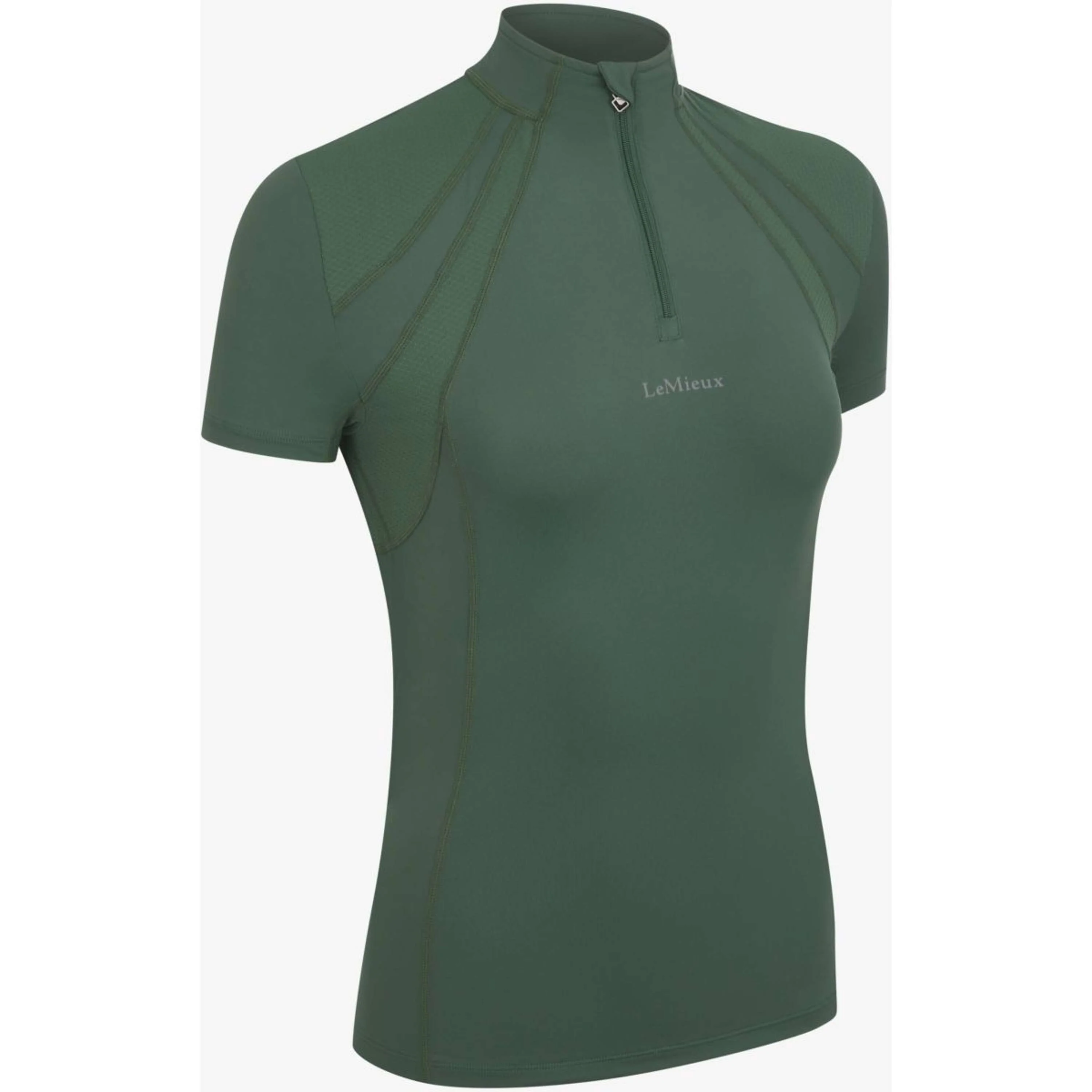 LeMieux Baselayer Mia Mesh Manches Courtes Hunter Green - Image 3