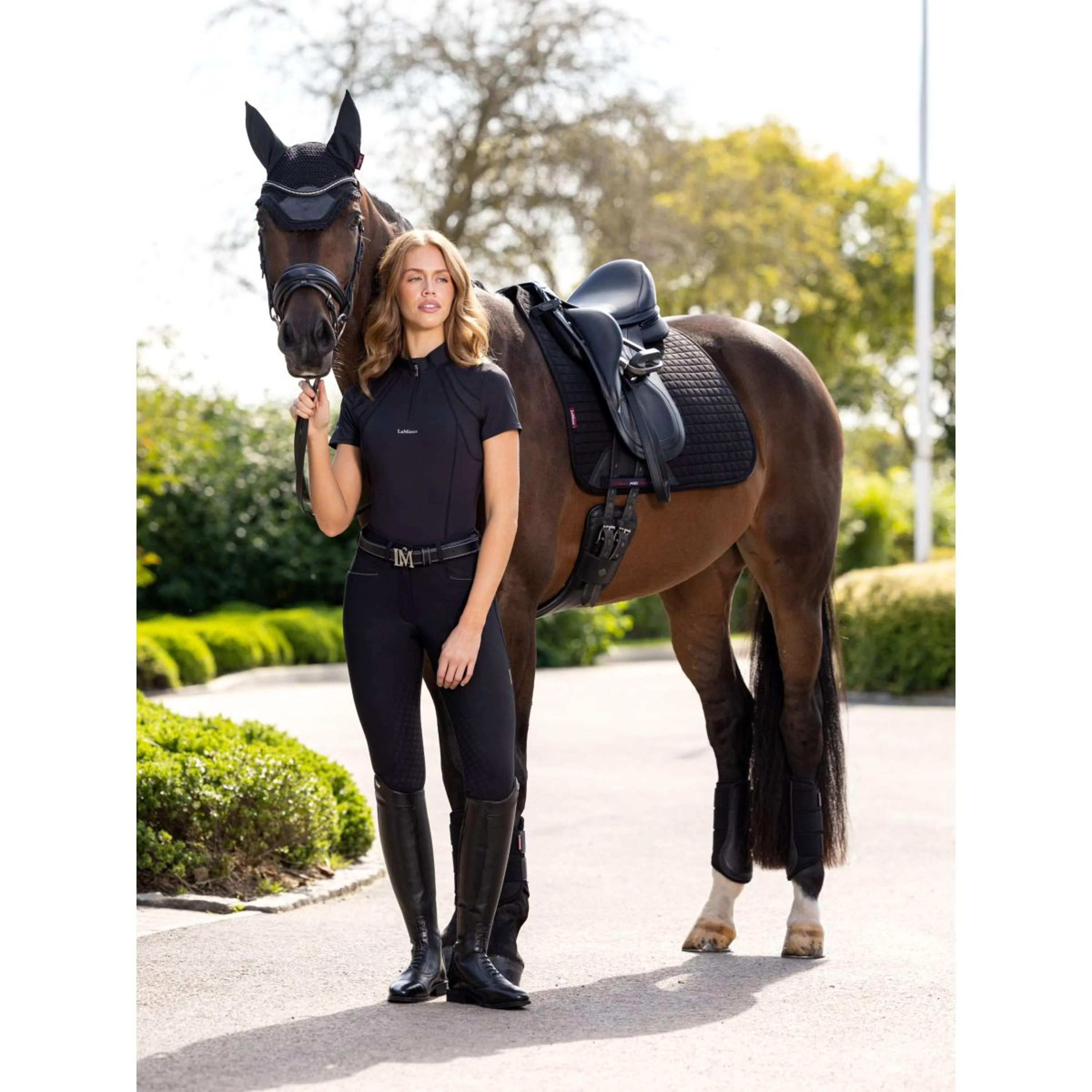 LeMieux Baselayer Mia Mesh Manches Courtes Noir - Image 5