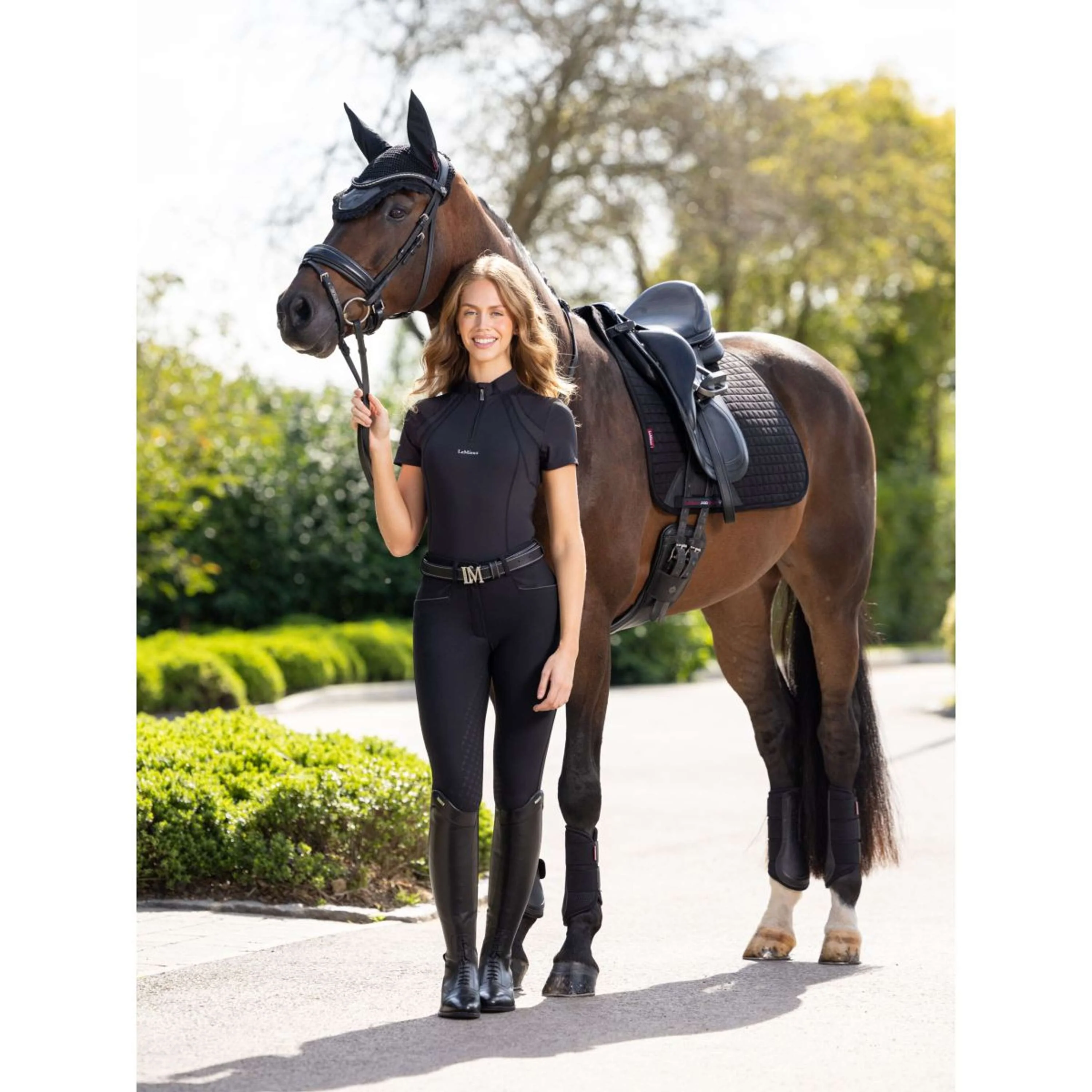 LeMieux Baselayer Mia Mesh Manches Courtes Noir - Image 6