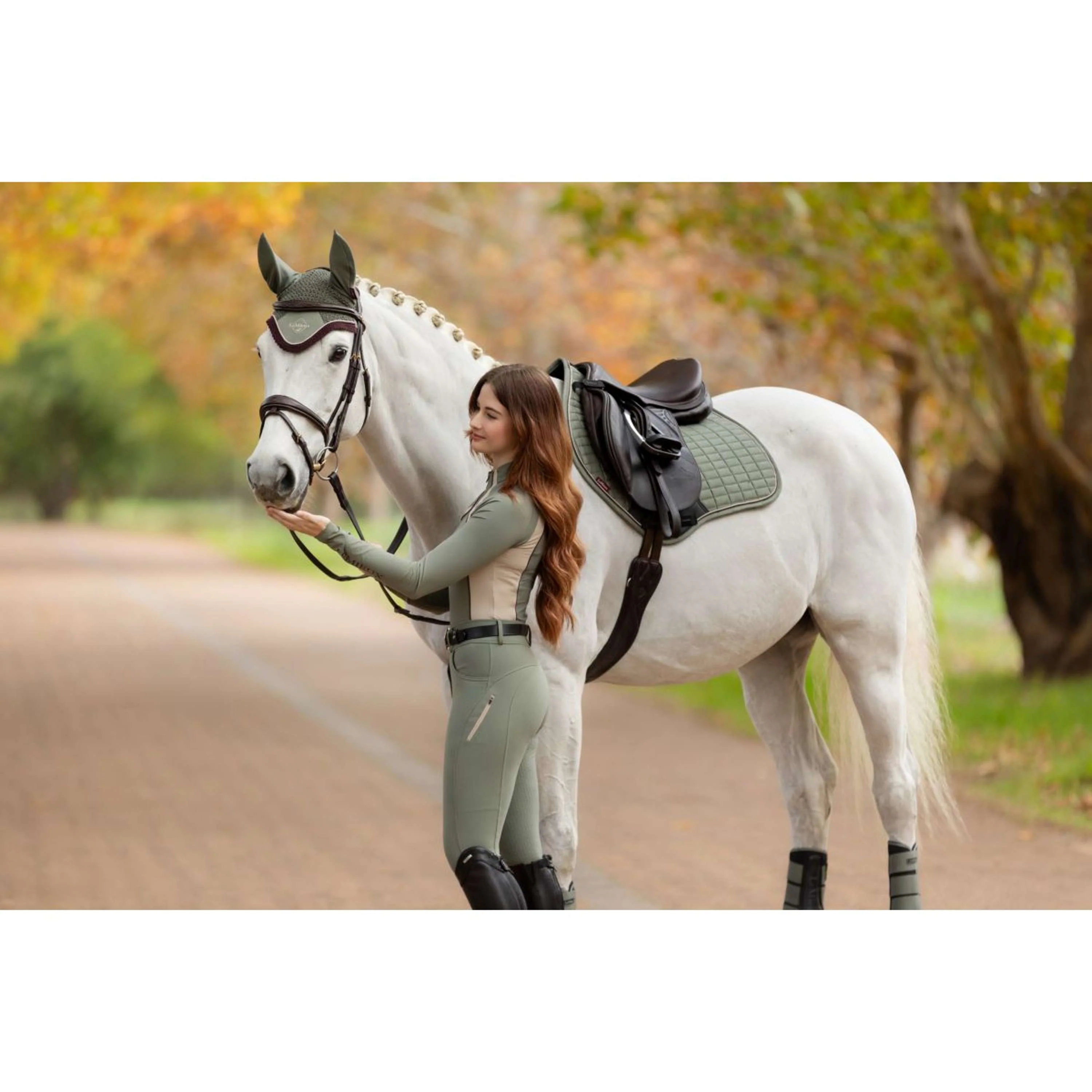 LeMieux Baselayer Philippa Mesh Rosemary - Image 7