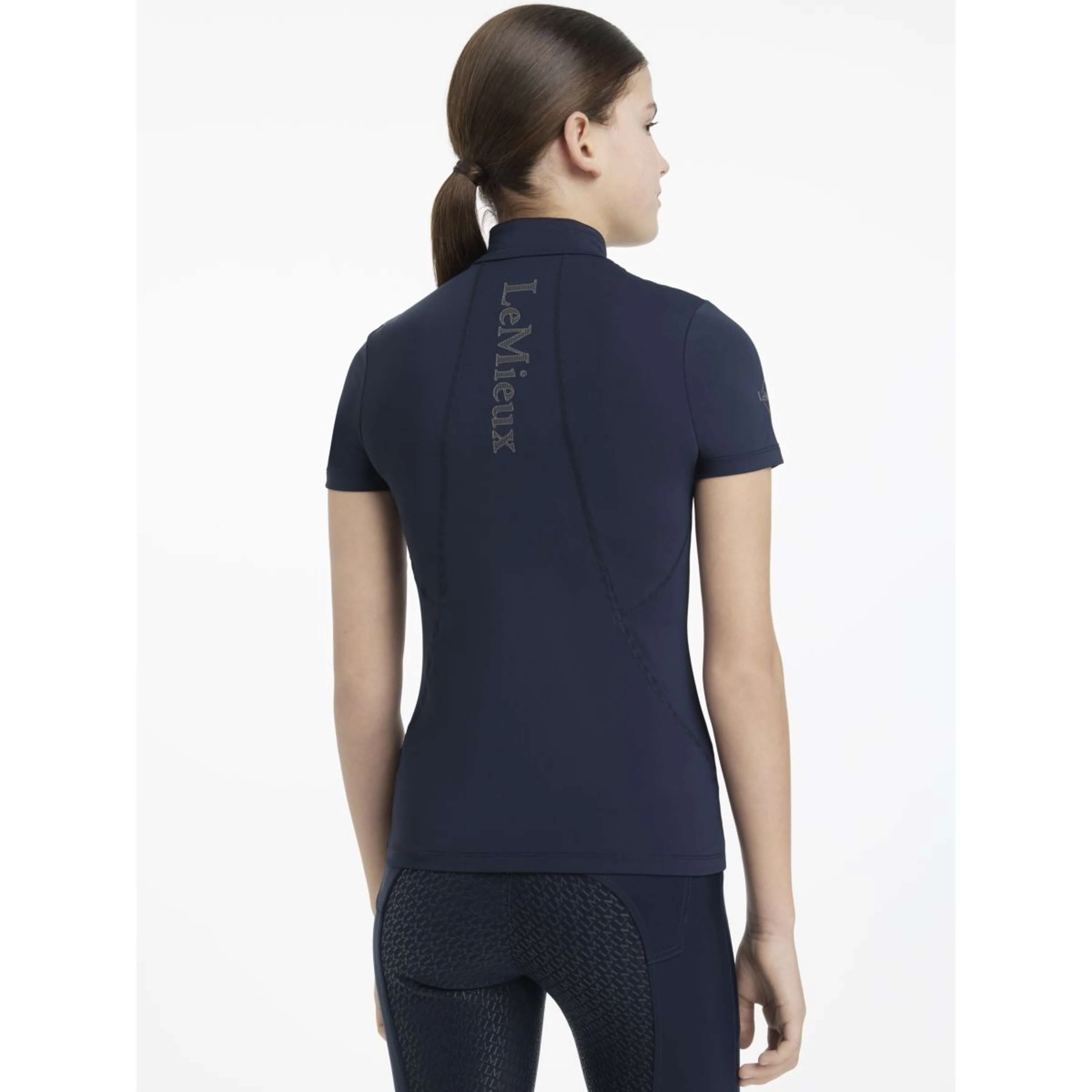 LeMieux Baselayer Young Rider Classique Manches Courtes Marin - Image 2