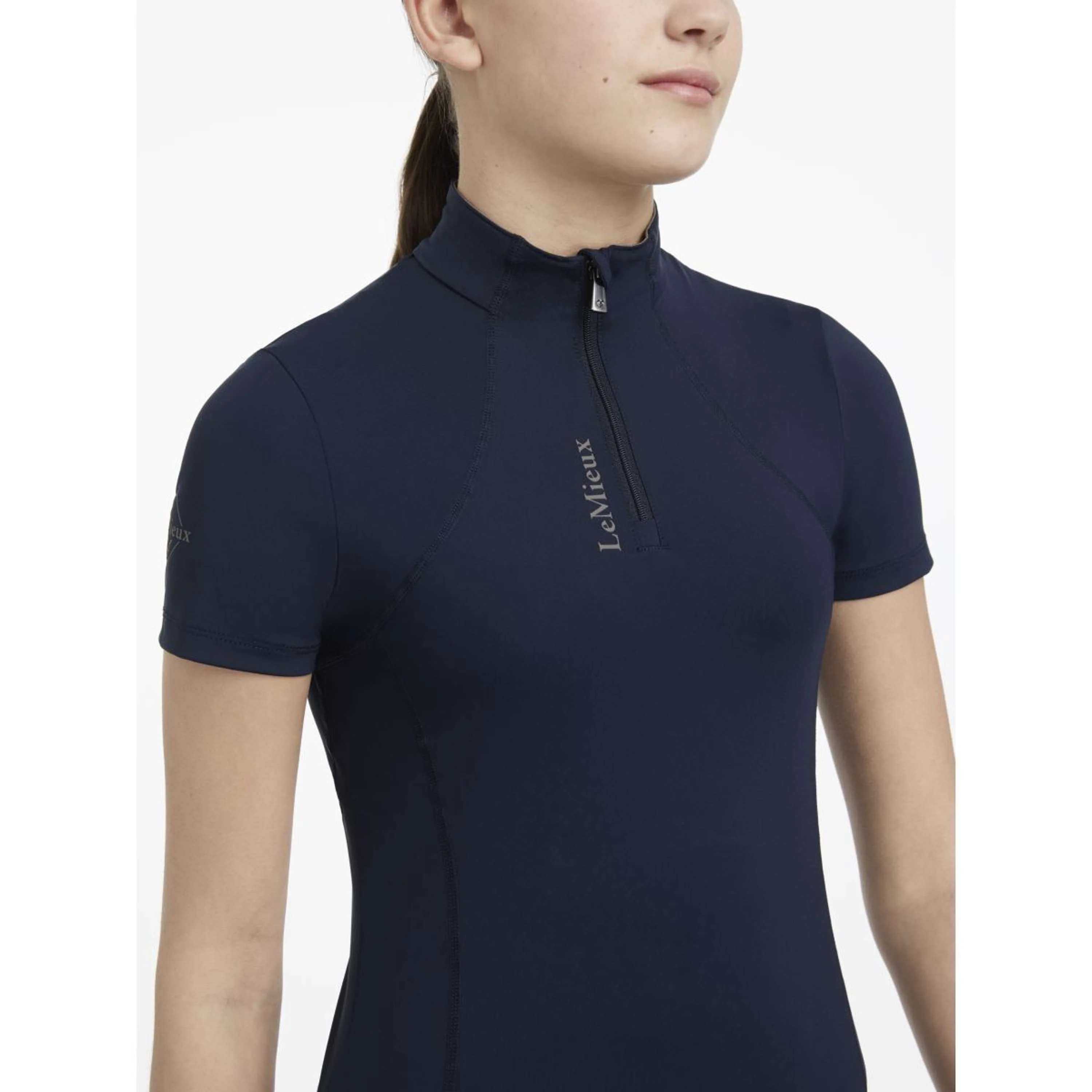 LeMieux Baselayer Young Rider Classique Manches Courtes Marin - Image 3
