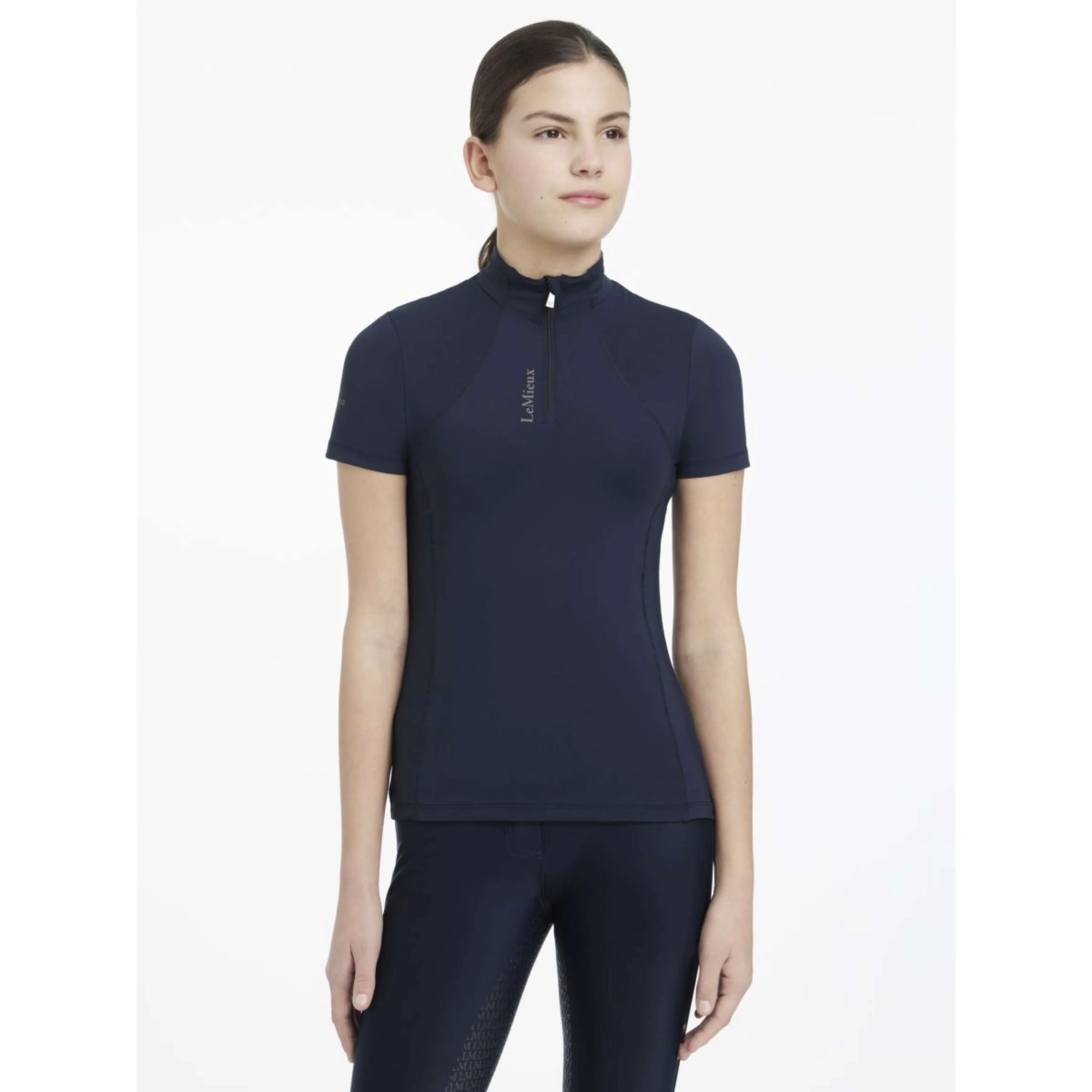 LeMieux Baselayer Young Rider Classique Manches Courtes Marin - Image 6