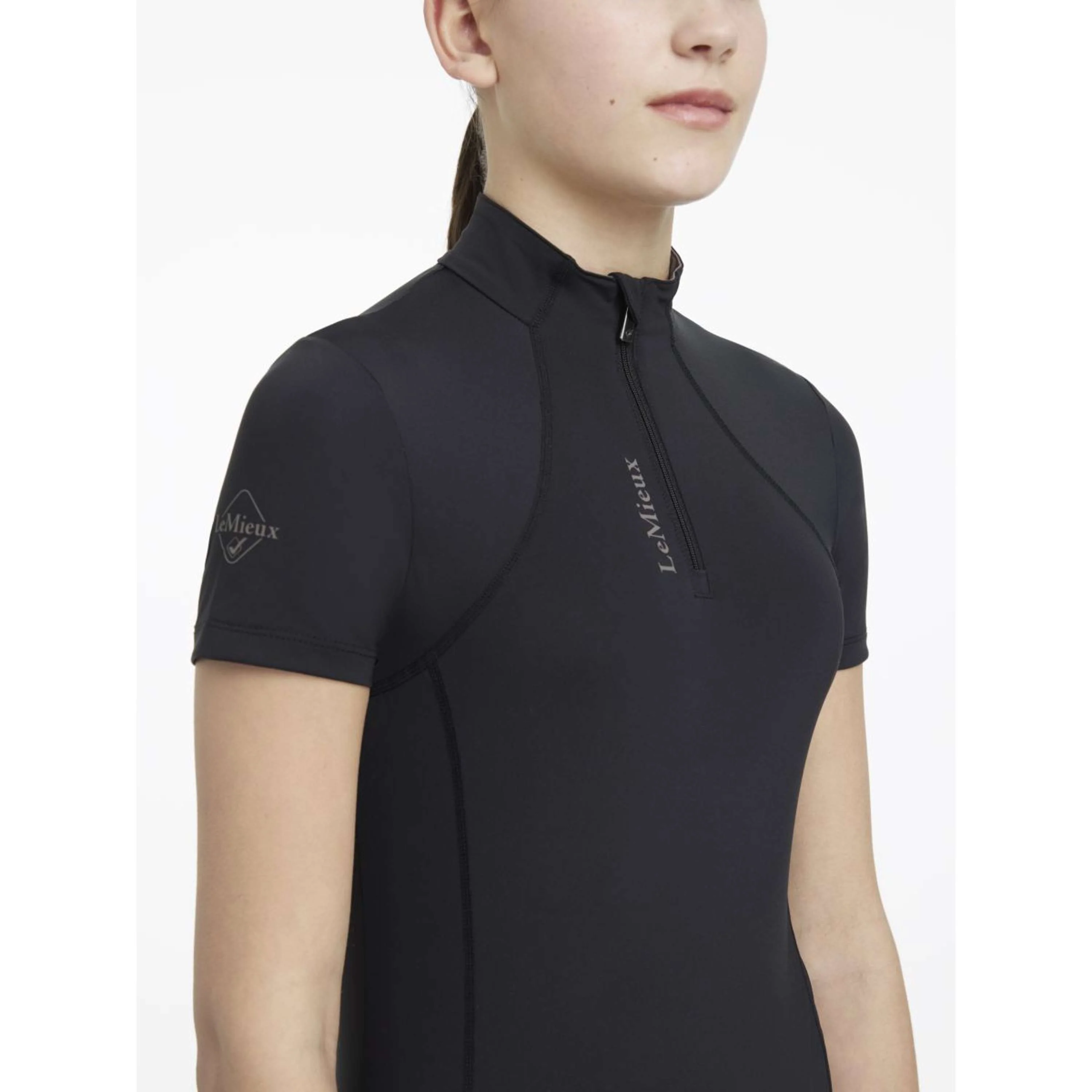 LeMieux Baselayer Young Rider Classique Manches Courtes Noir - Image 4