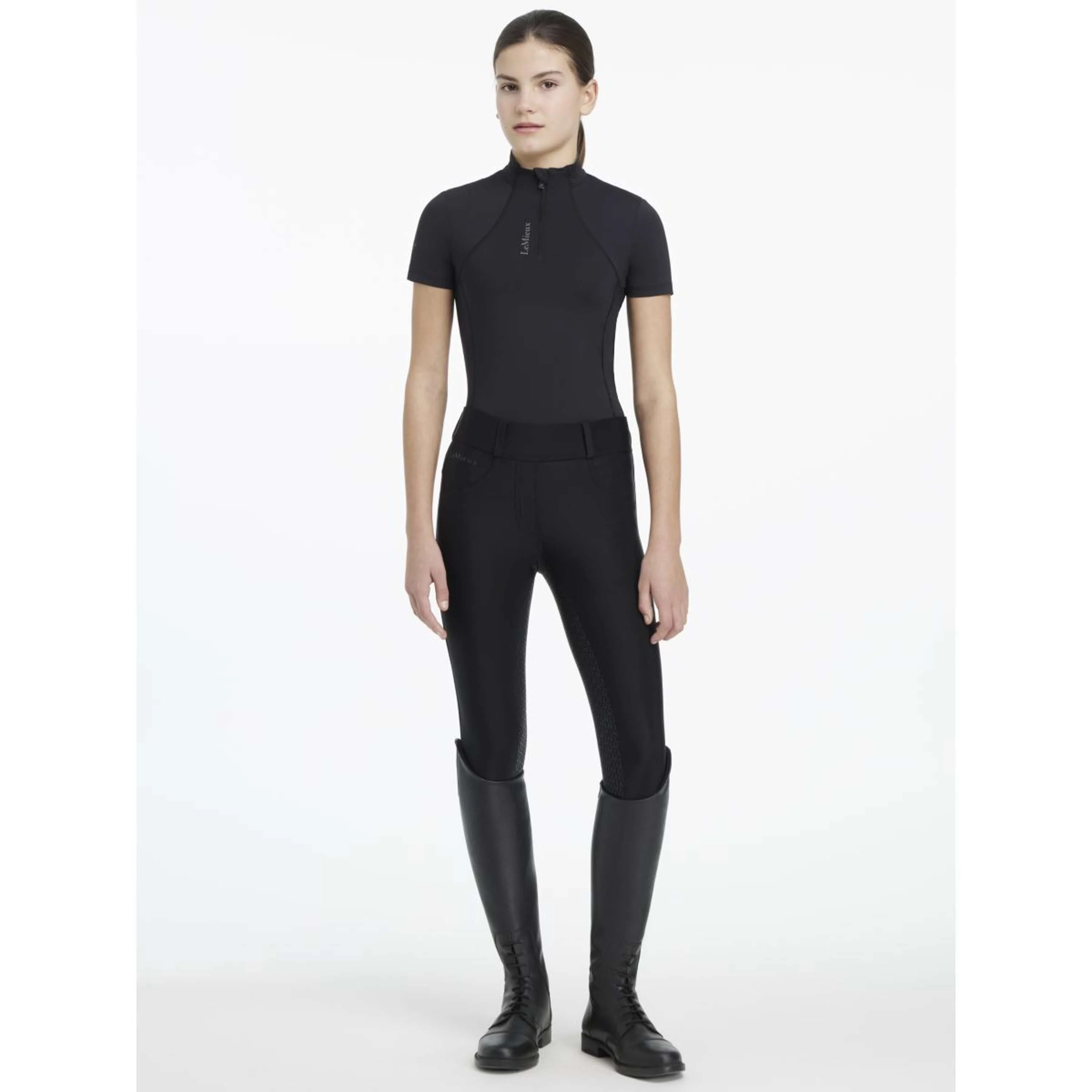 LeMieux Baselayer Young Rider Classique Manches Courtes Noir - Image 6