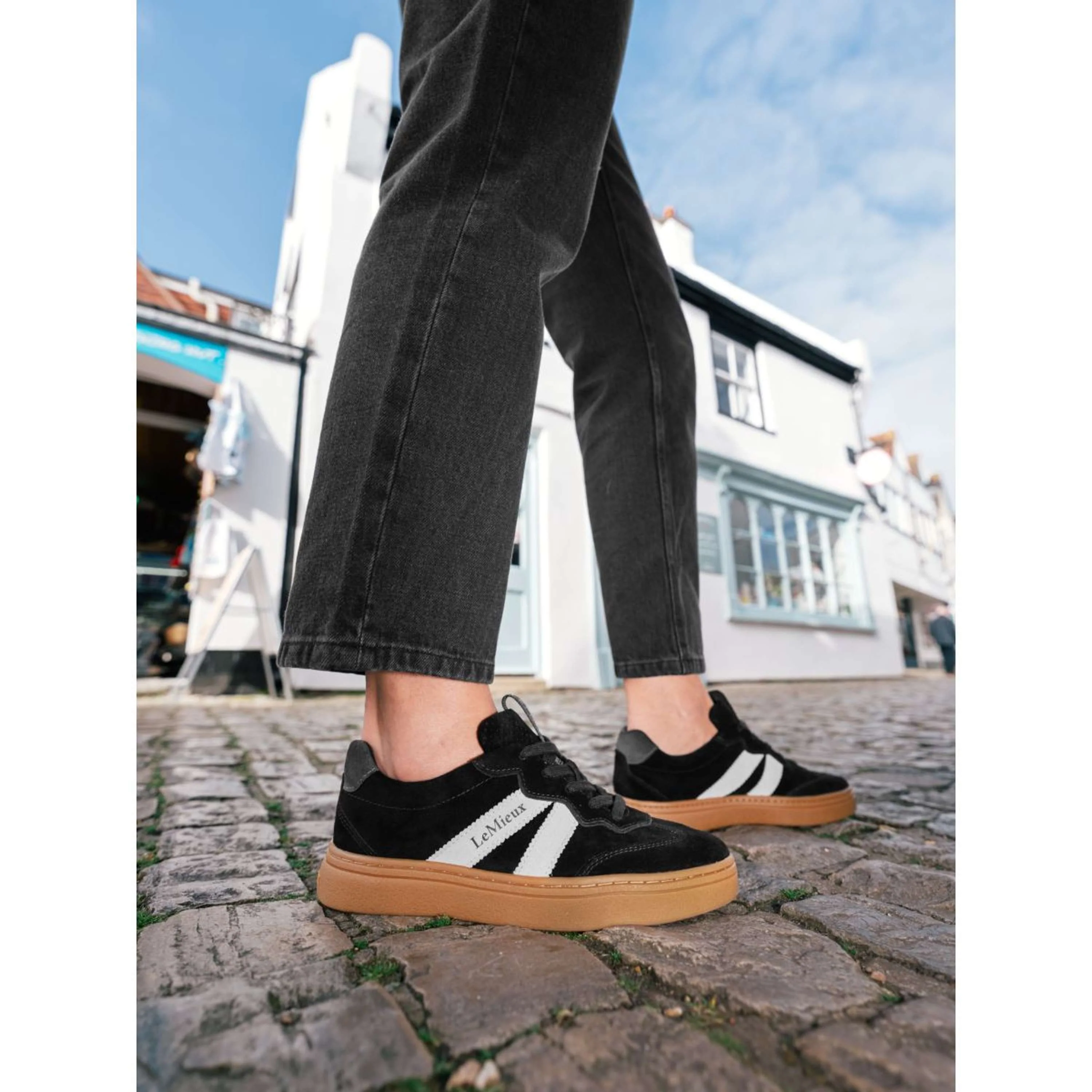 LeMieux Basket Stockbridge Suede Lifestyle Noir - Image 2