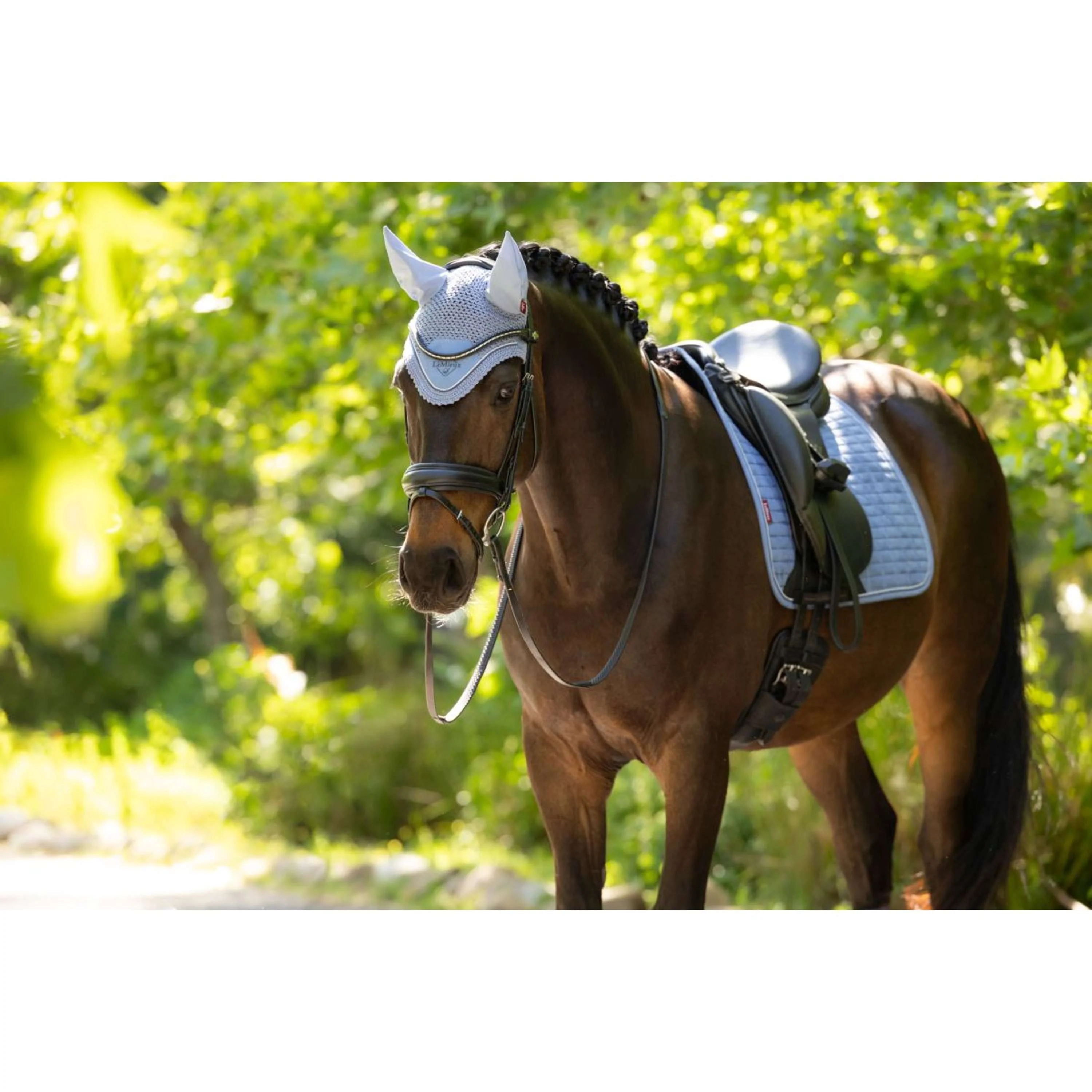 LeMieux Bonnet Anti-Mouches Classic Powder Blue - Image 3