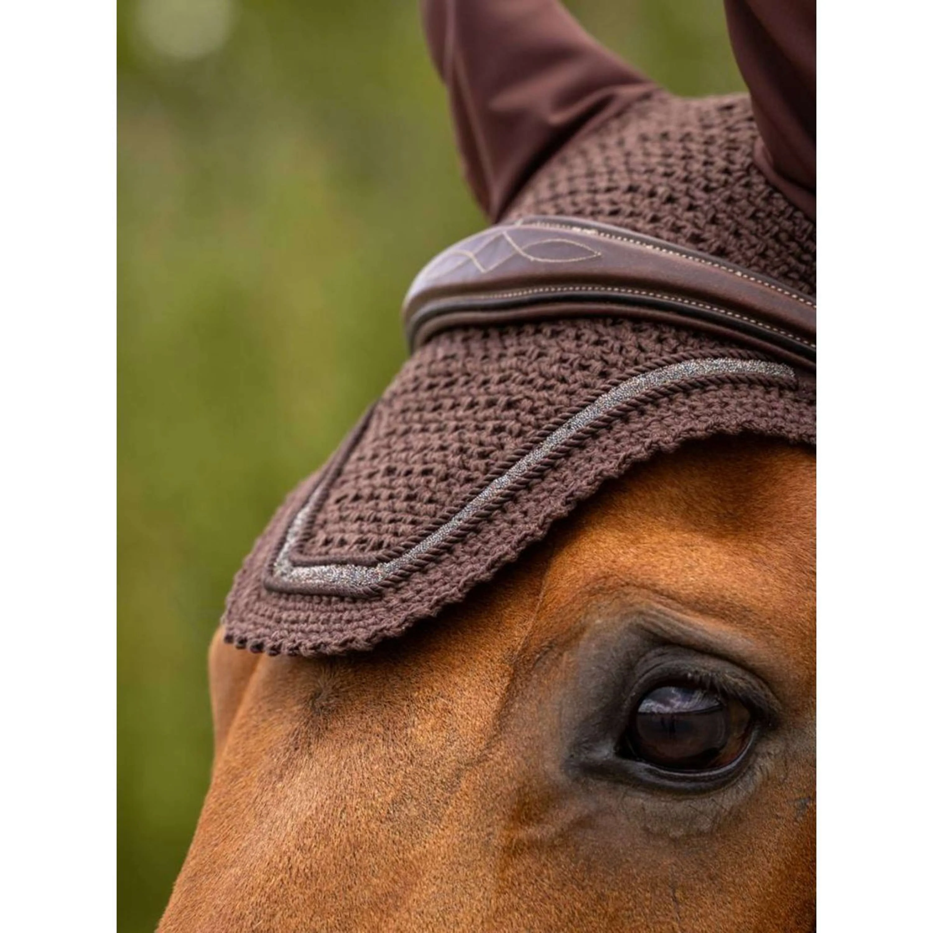 LeMieux Bonnet Anti-Mouches Crystal Marron - Image 2
