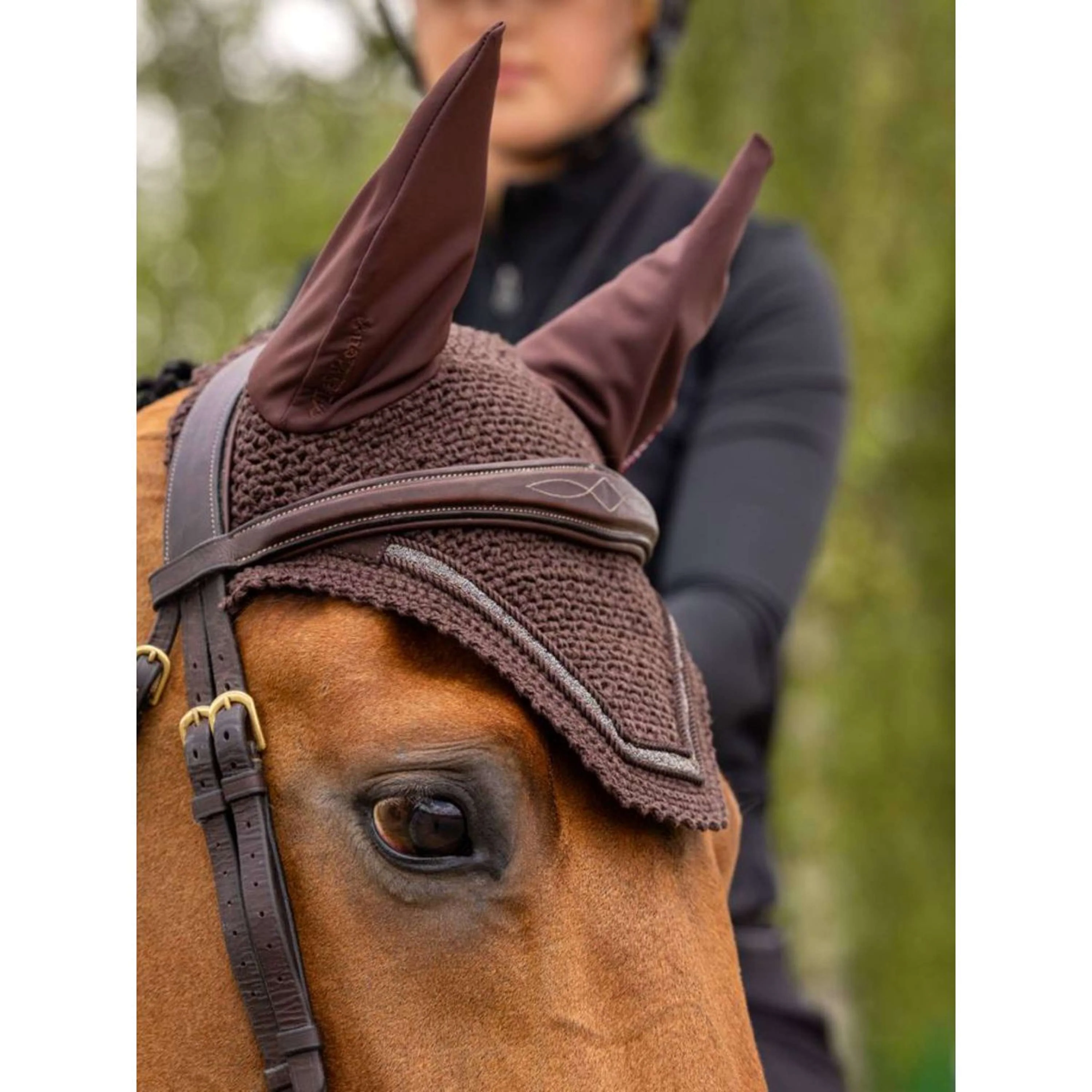 LeMieux Bonnet Anti-Mouches Crystal Marron - Image 3