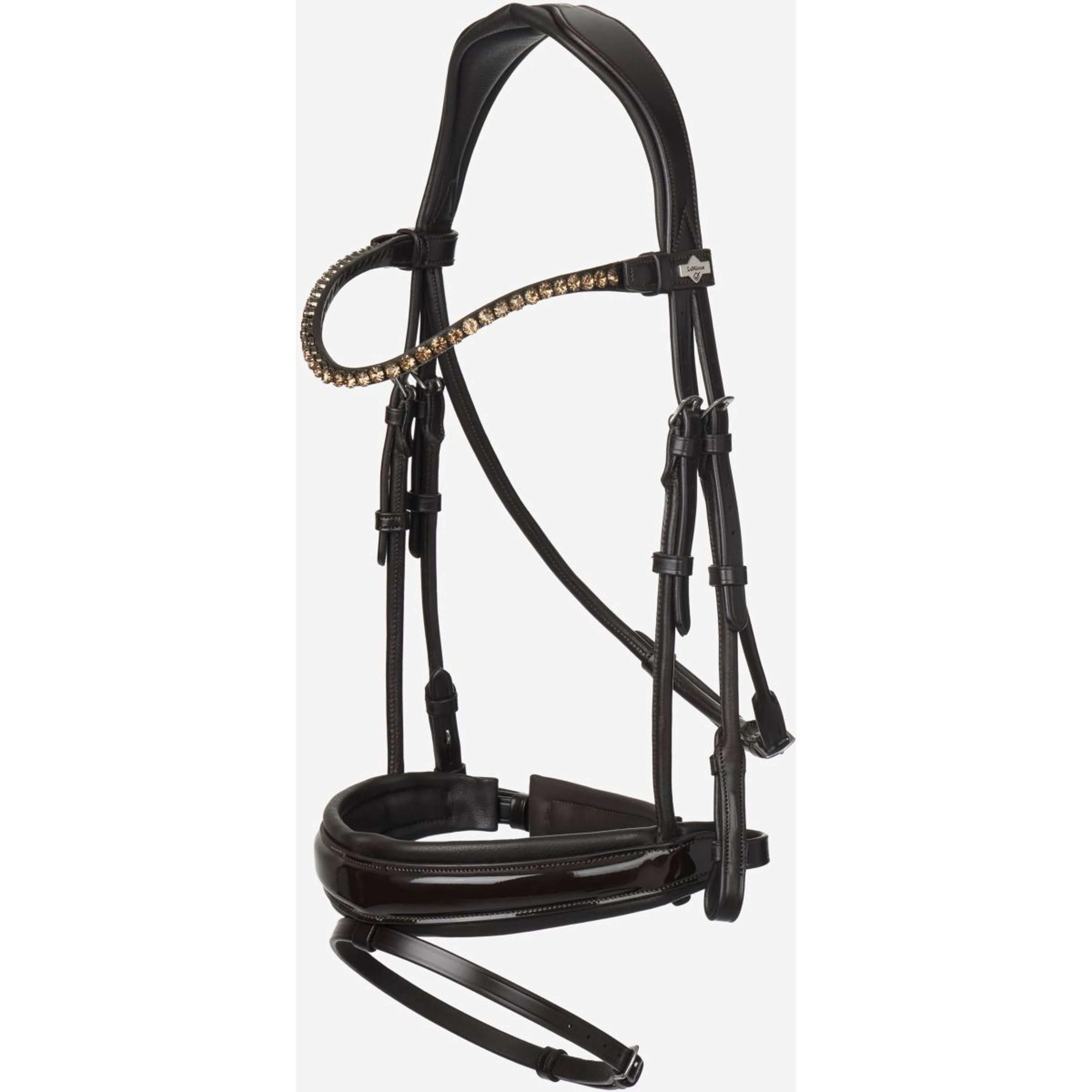 LeMieux Bride Kudos Patent Dressage Marron - Image 2
