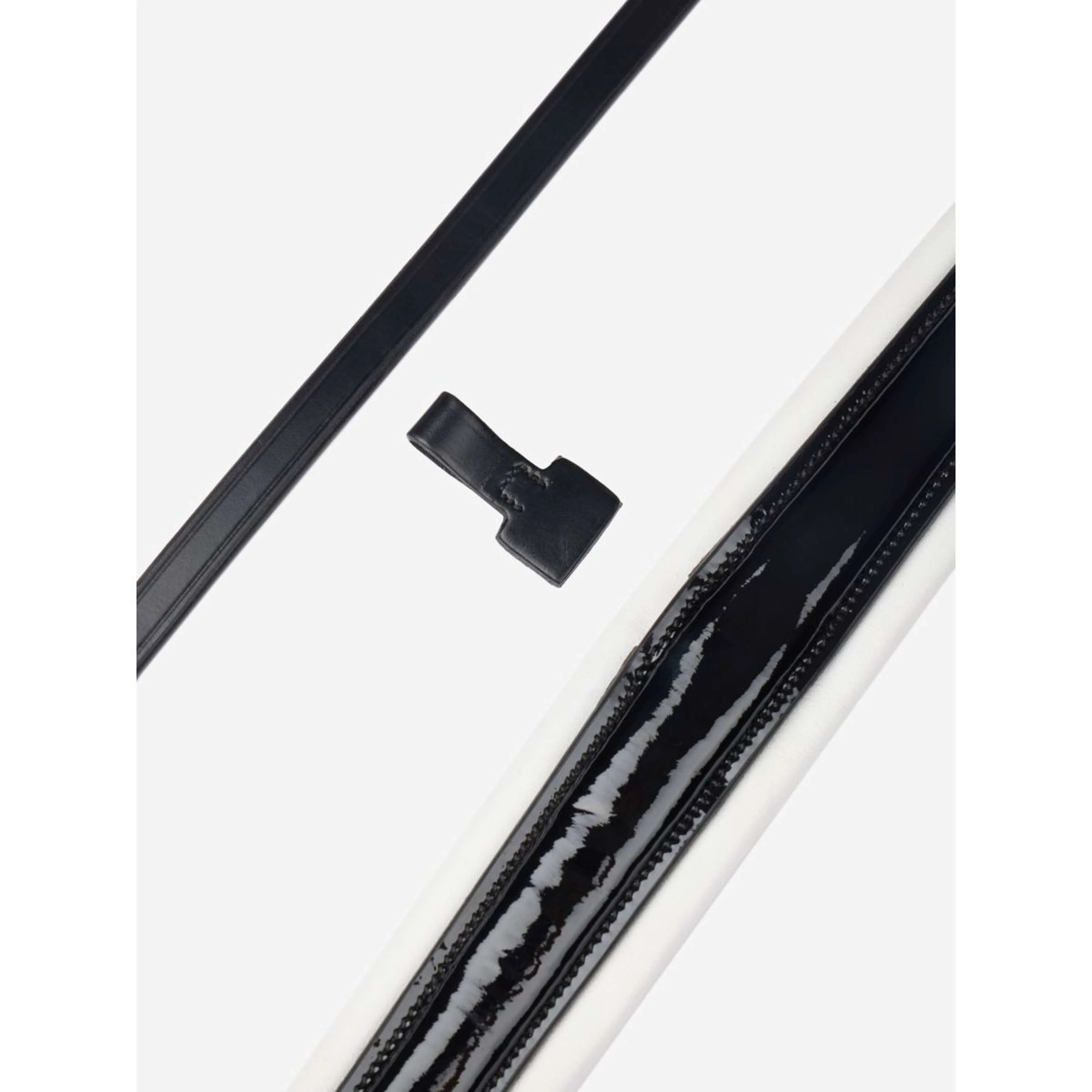 LeMieux Bride Kudos Patent Dressage Noir/Argent - Image 4