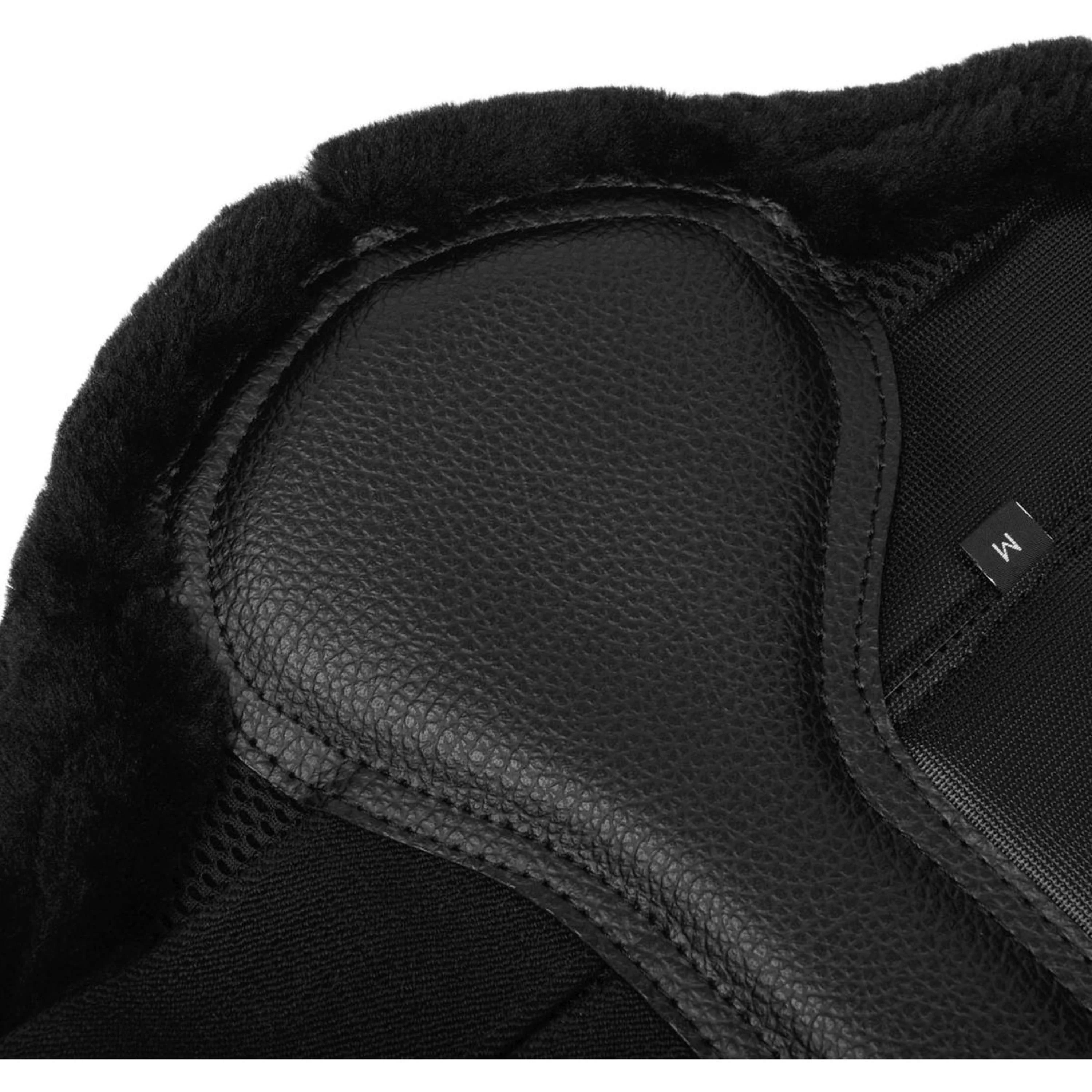 LeMieux Brushing Boots Fleece Edge Mesh Noir - Image 4