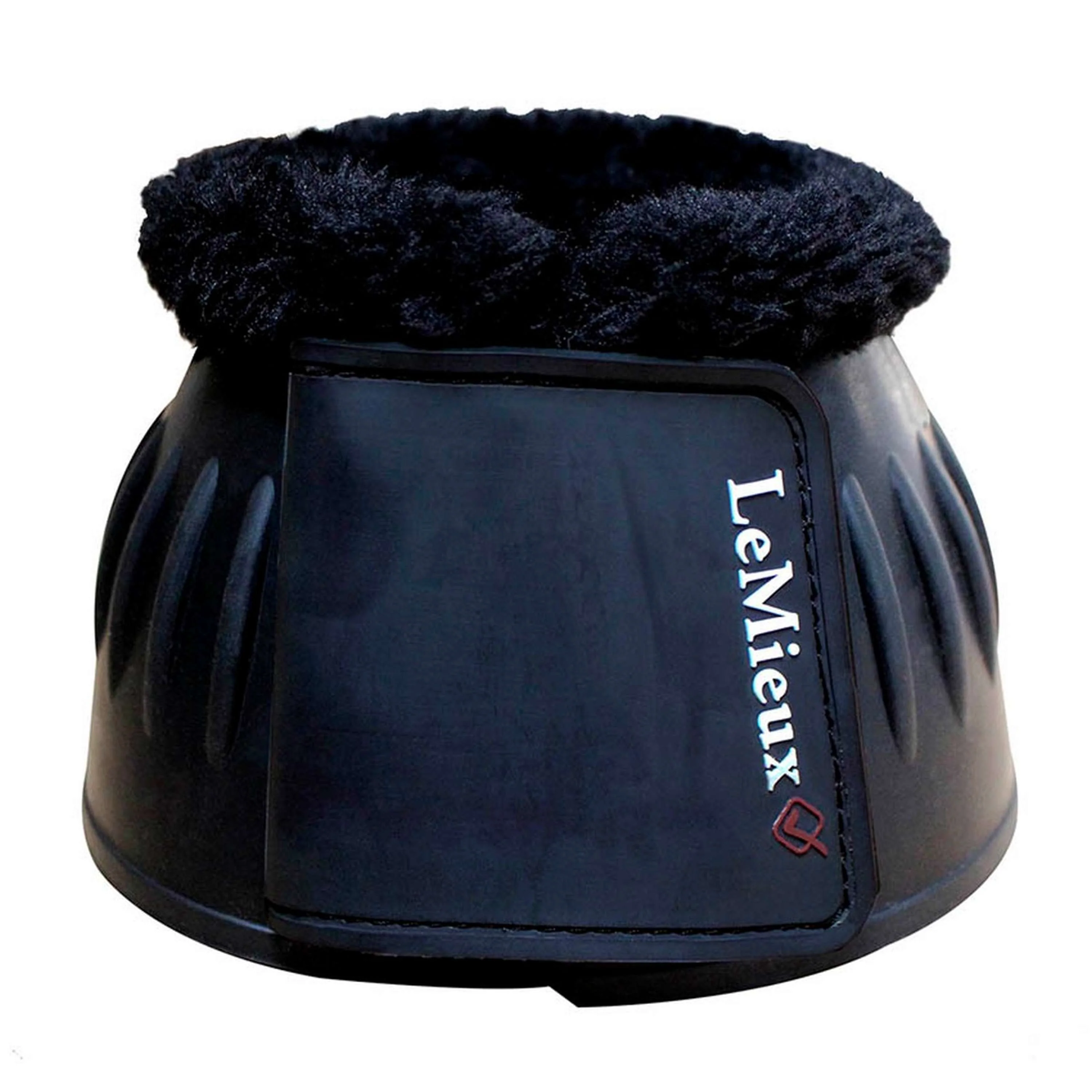 LeMieux Cloches d'Obstacles Rubber Bell Fleece Noir - Image 2