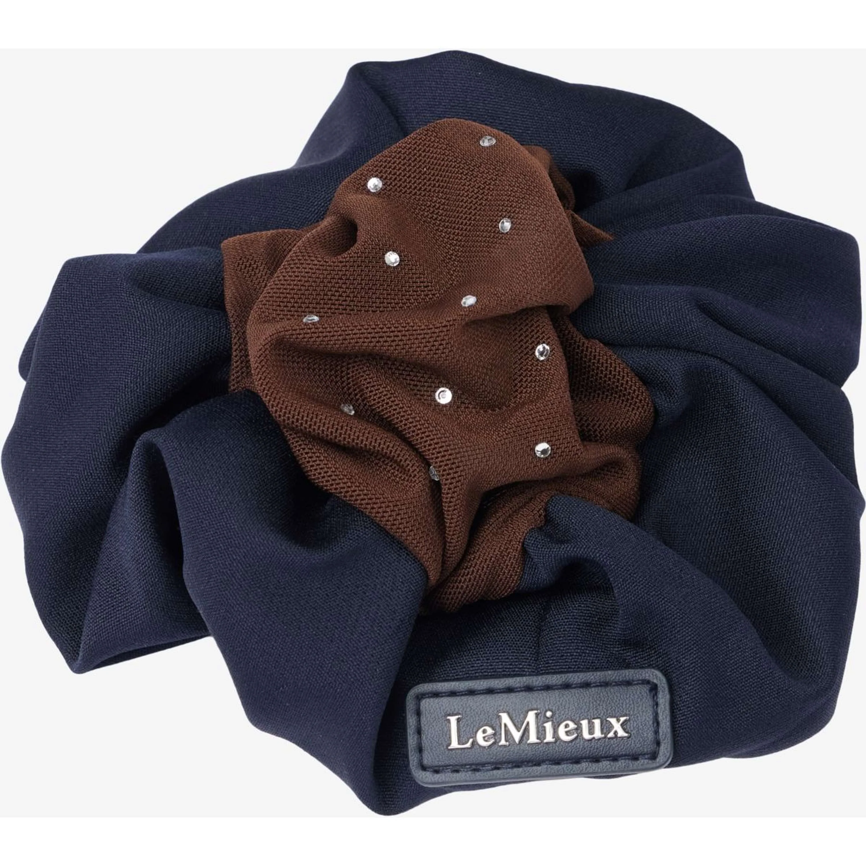 LeMieux Filet à Cheveux Scrunchie Marine/Marron - Image 2