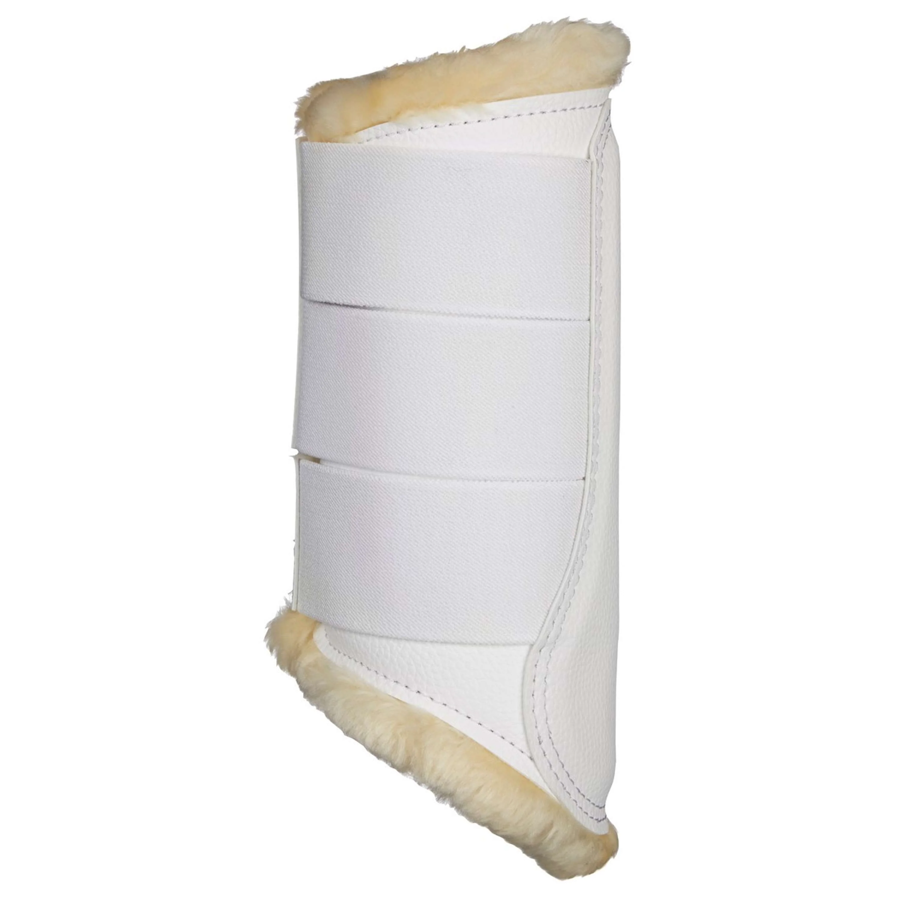 LeMieux Guêtres Brushing Fleece Blanc/Naturel - Image 2