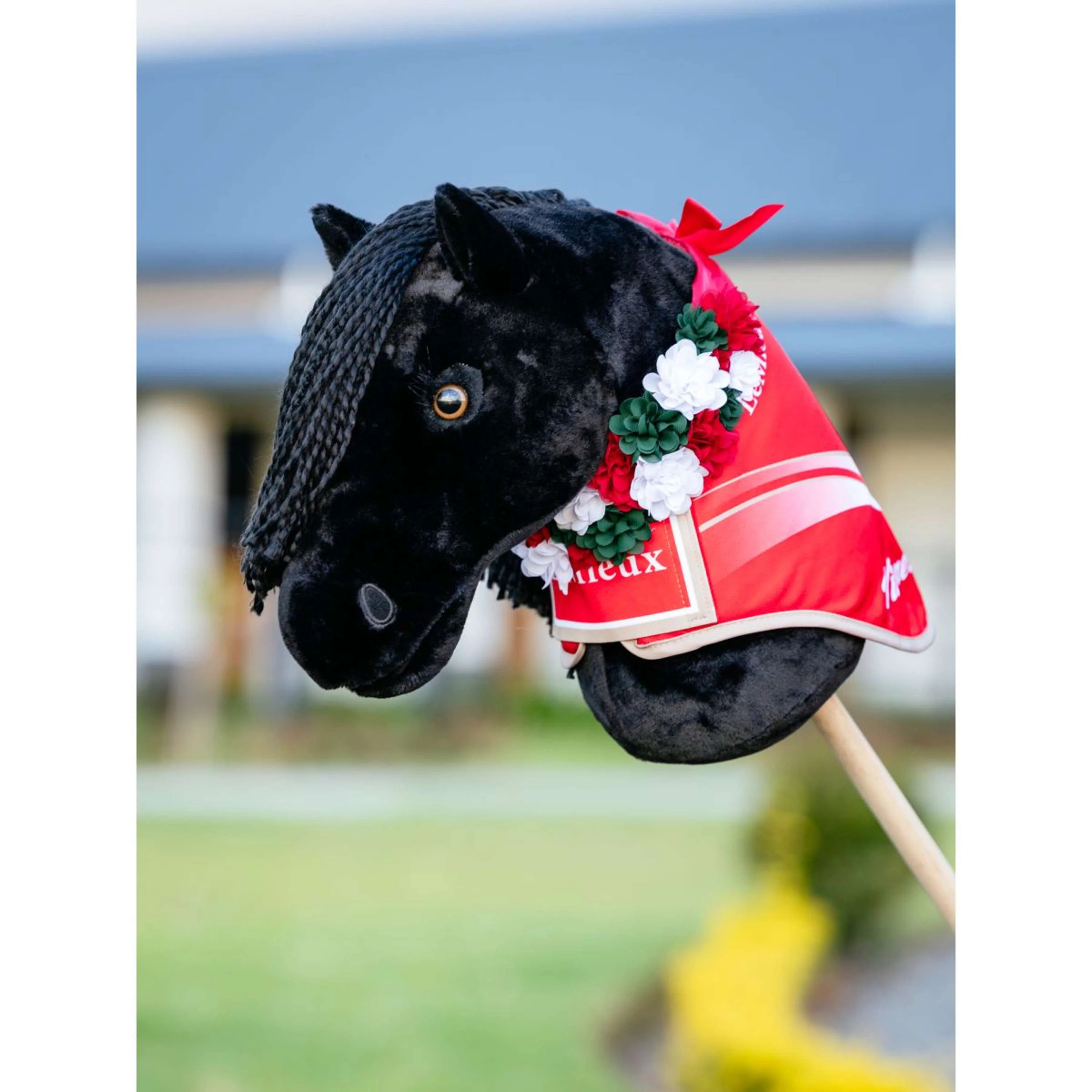 LeMieux Hobby Horse Flower Sash Rouge - Image 2