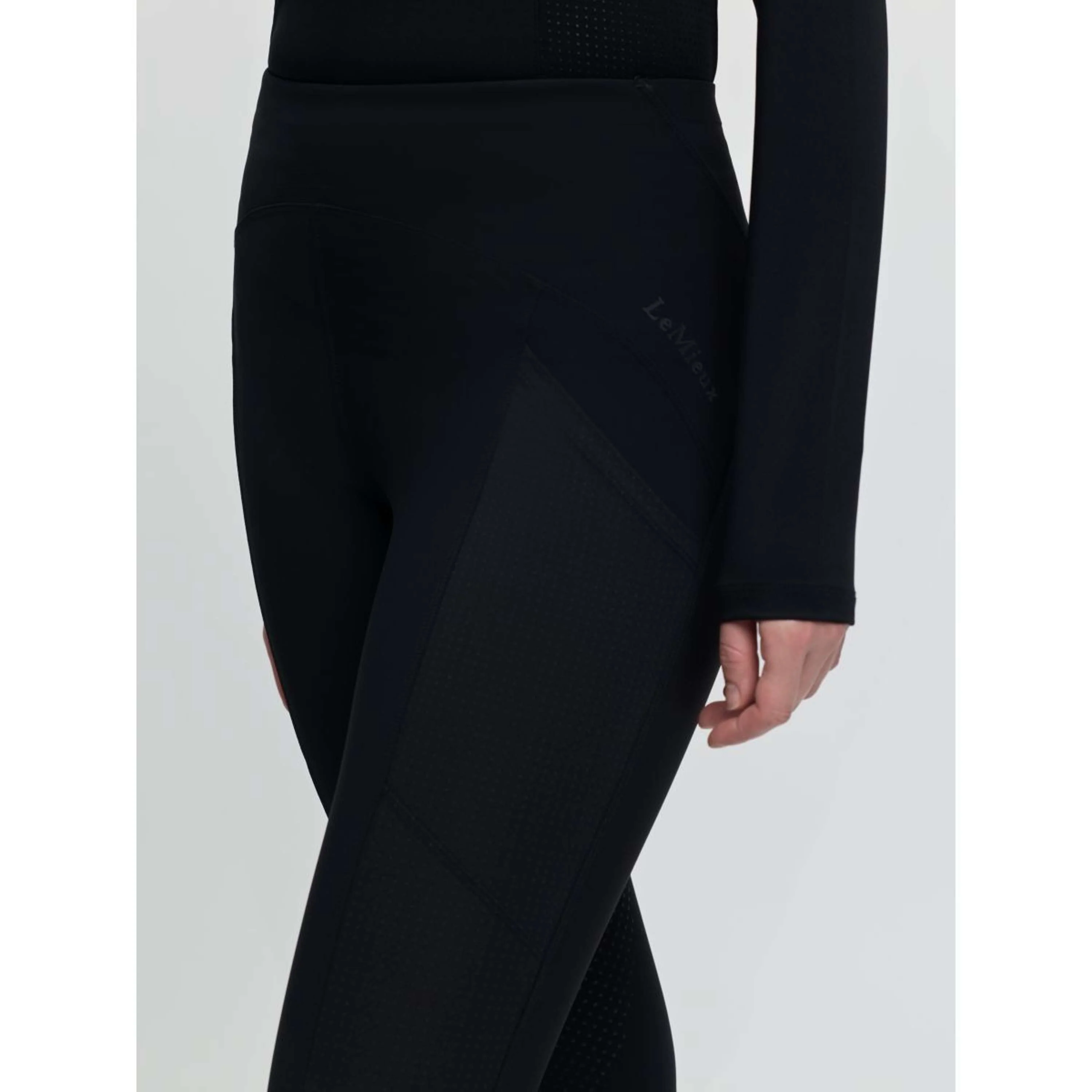 LeMieux Legging d'Équitation Airflow Full Grip Noir - Image 5
