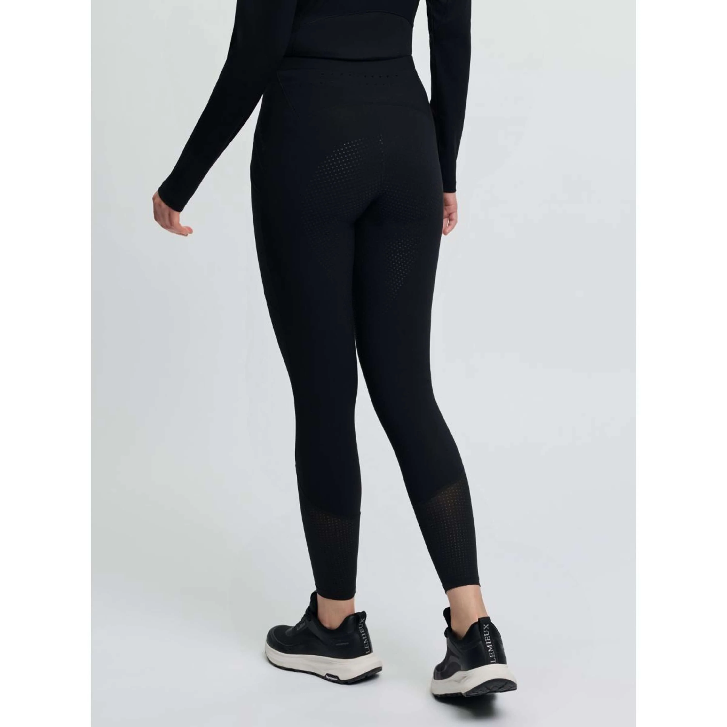 LeMieux Legging d'Équitation Airflow Full Grip Noir - Image 7