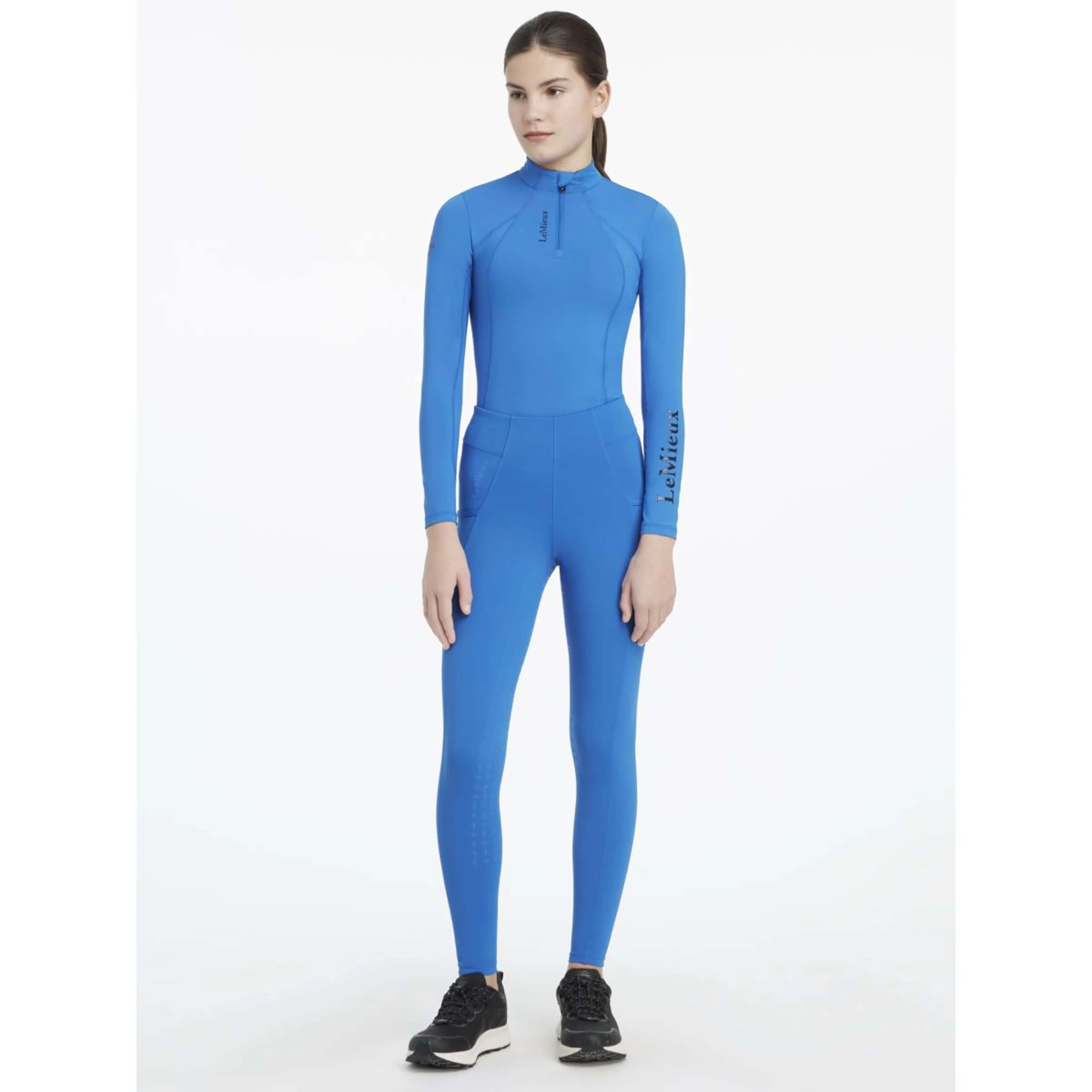 LeMieux Legging d'Équitation Young Rider Orla Benetton Blue - Image 5