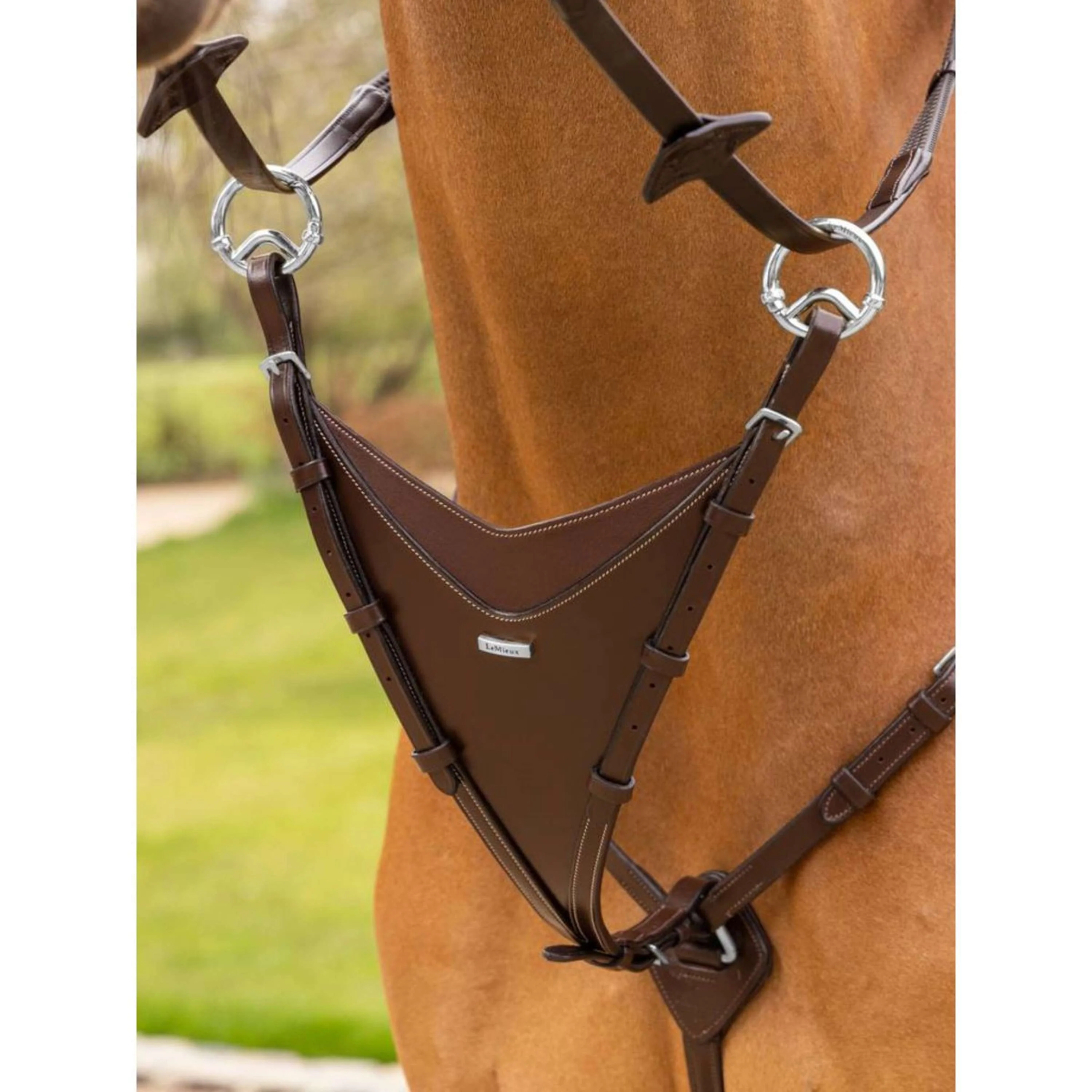 LeMieux Martingale à Fourche Fermée Kudos Havane/Argent - Image 2