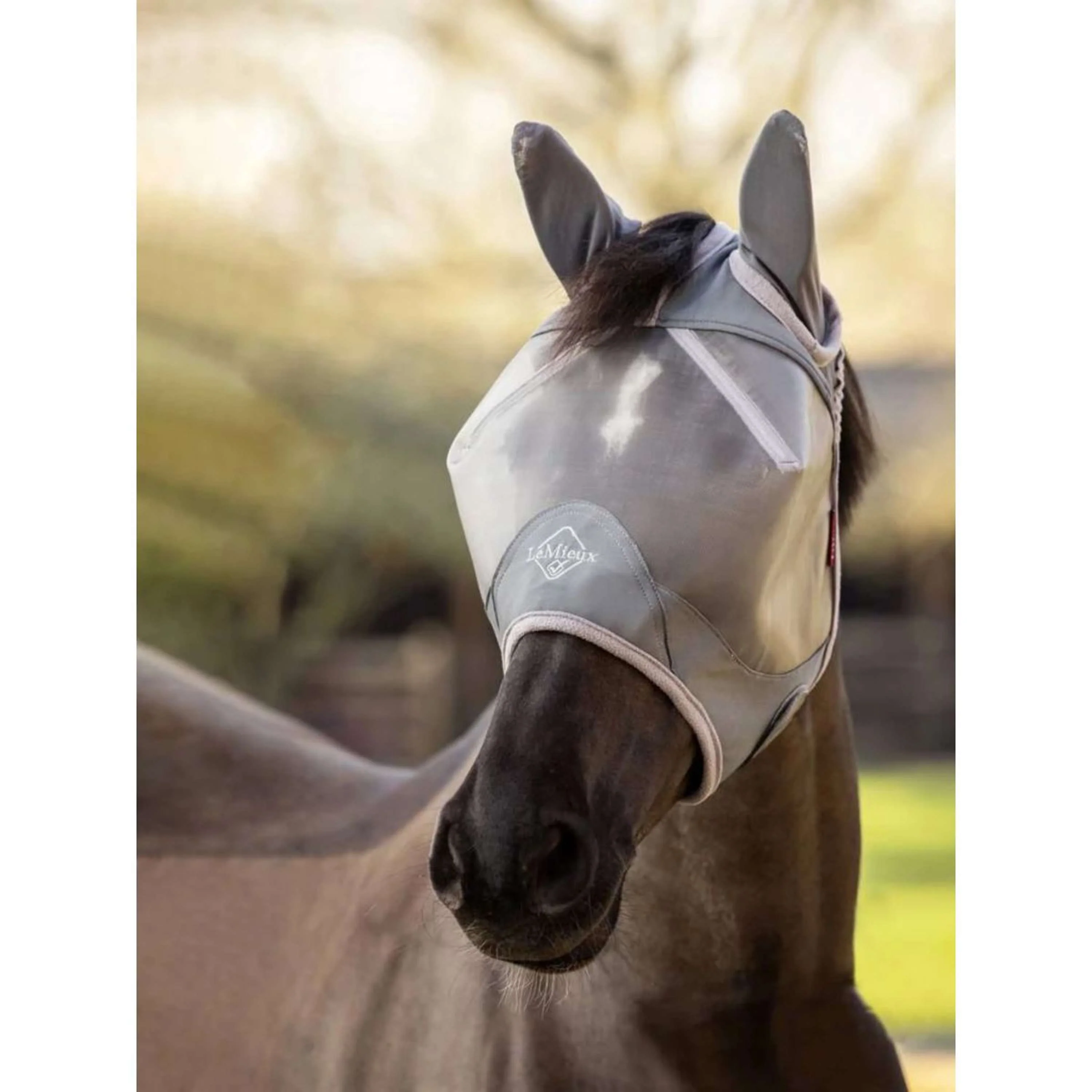 LeMieux Masque Anti-Mouches ArmourShield Pro Half Gris - Image 7