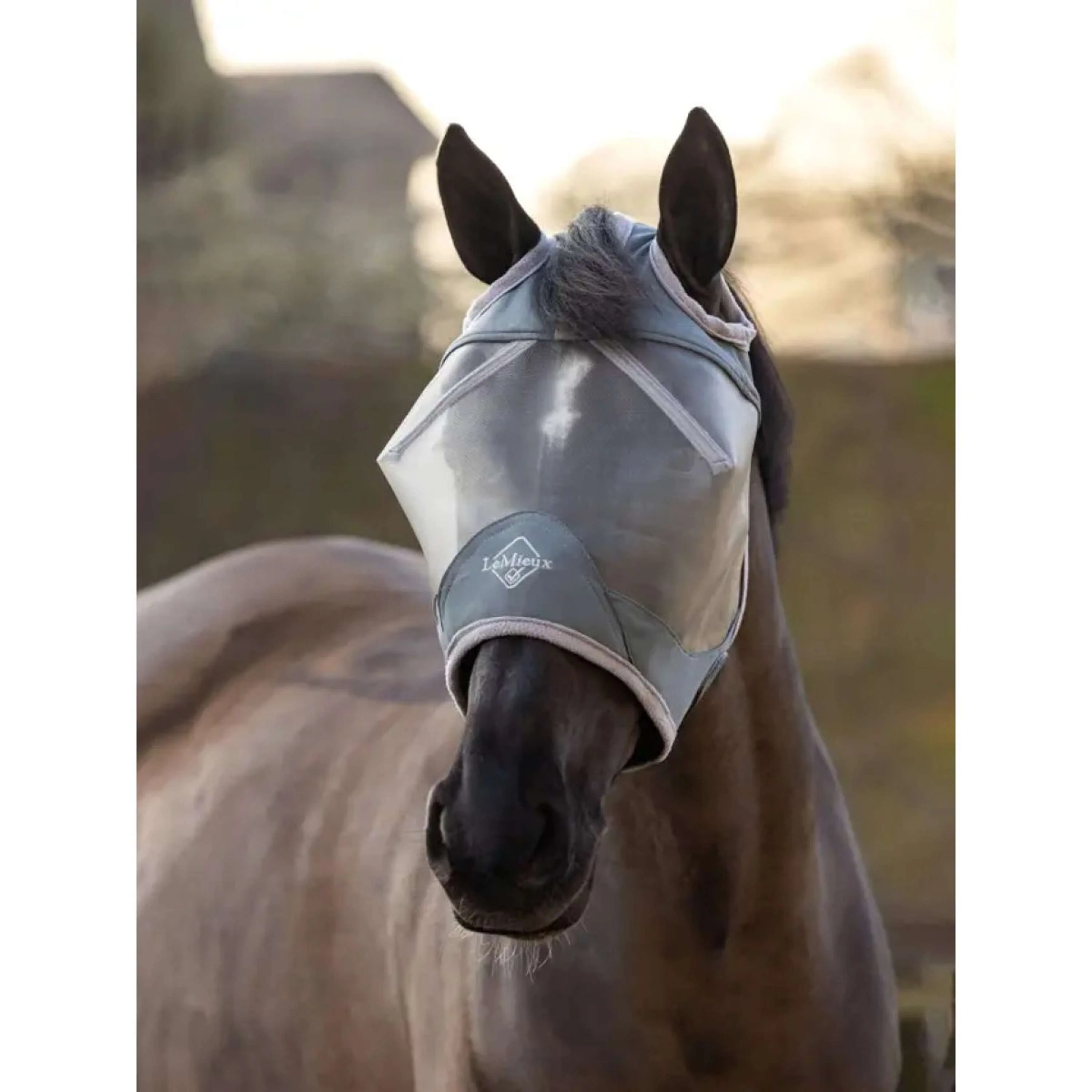LeMieux Masque Anti-Mouches ArmourShield Pro Standard Gris - Image 2