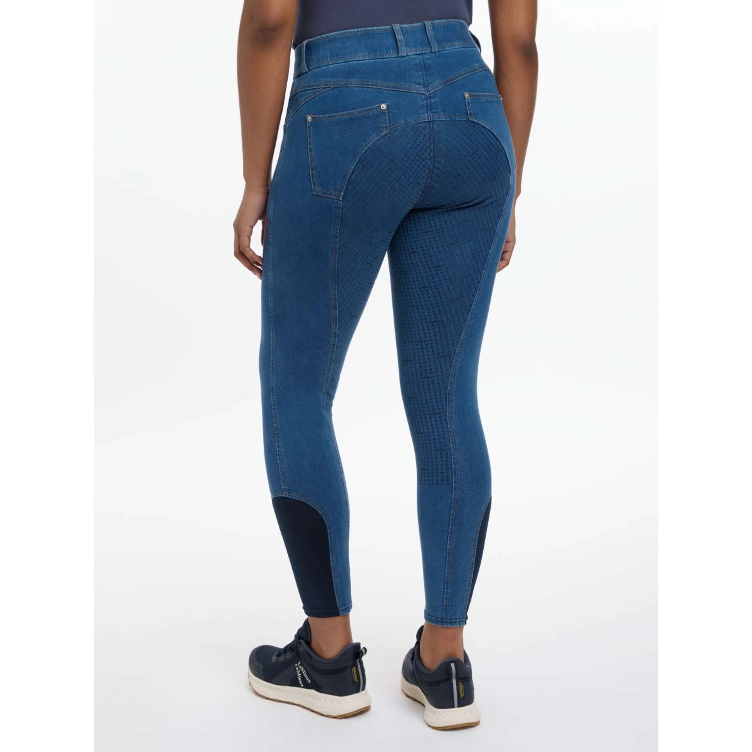 LeMieux Pantalon d'Équitation Dolly Denim Full Grip Denim - Image 3