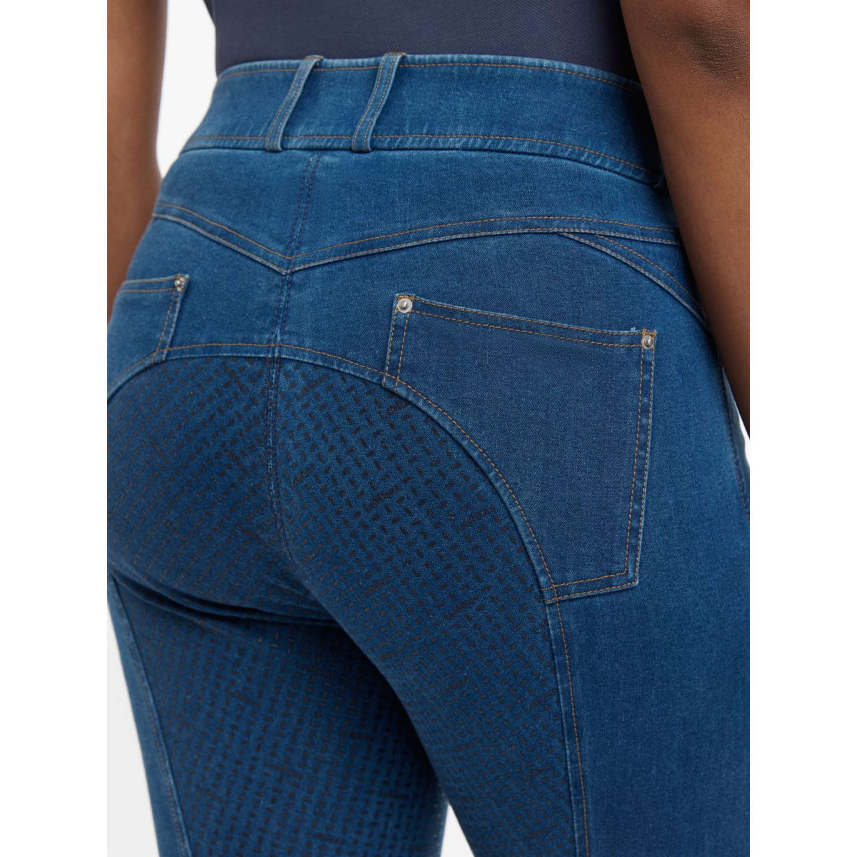 LeMieux Pantalon d'Équitation Dolly Denim Full Grip Denim - Image 5