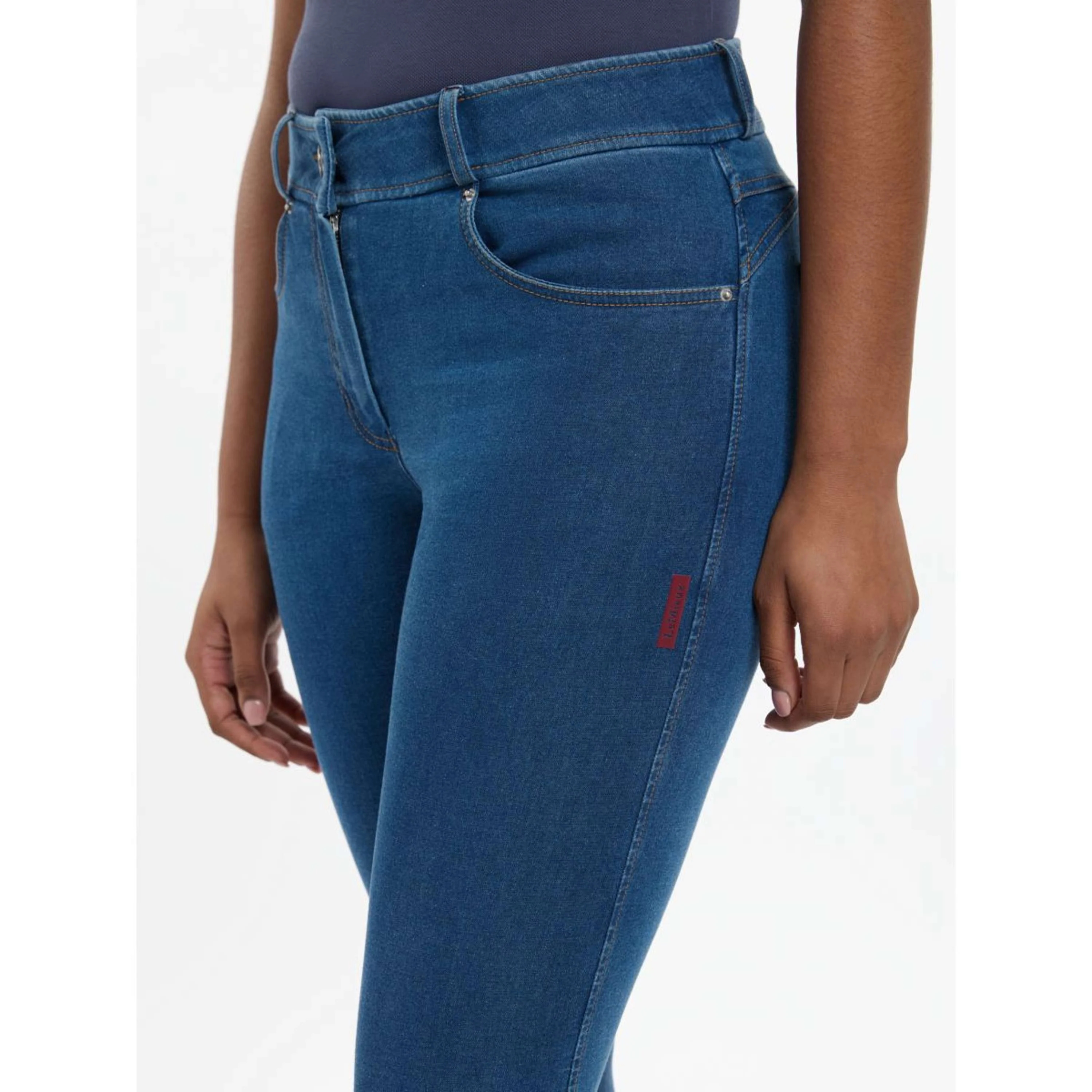 LeMieux Pantalon d'Équitation Dolly Denim Full Grip Denim - Image 6