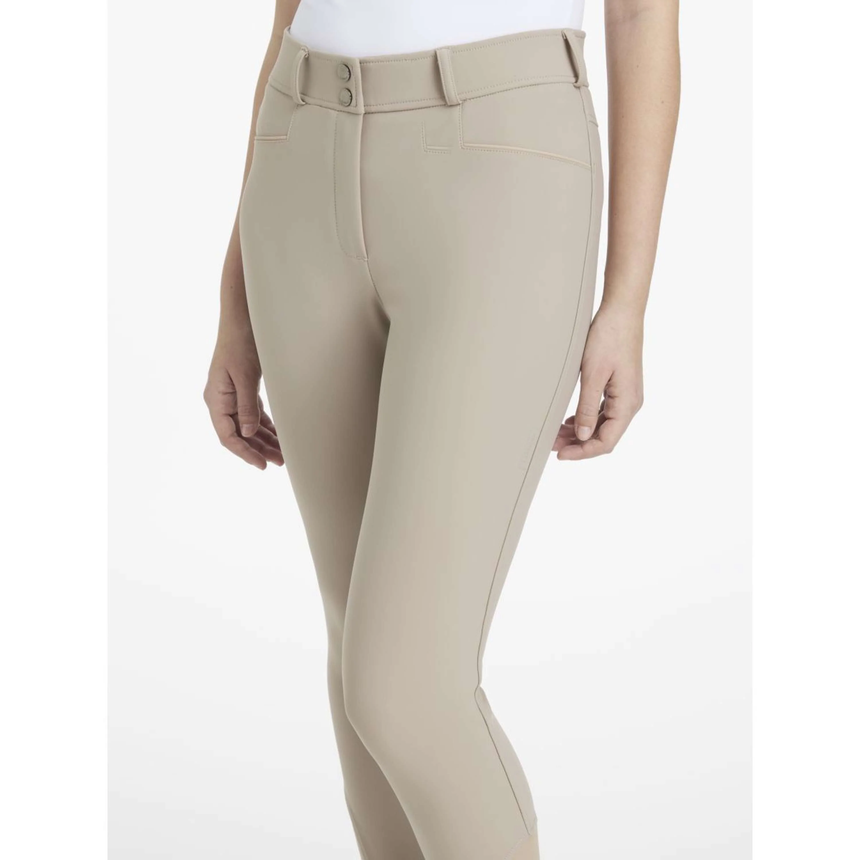 LeMieux Pantalon d'Équitation Isabelle Full Grip Almond - Image 3
