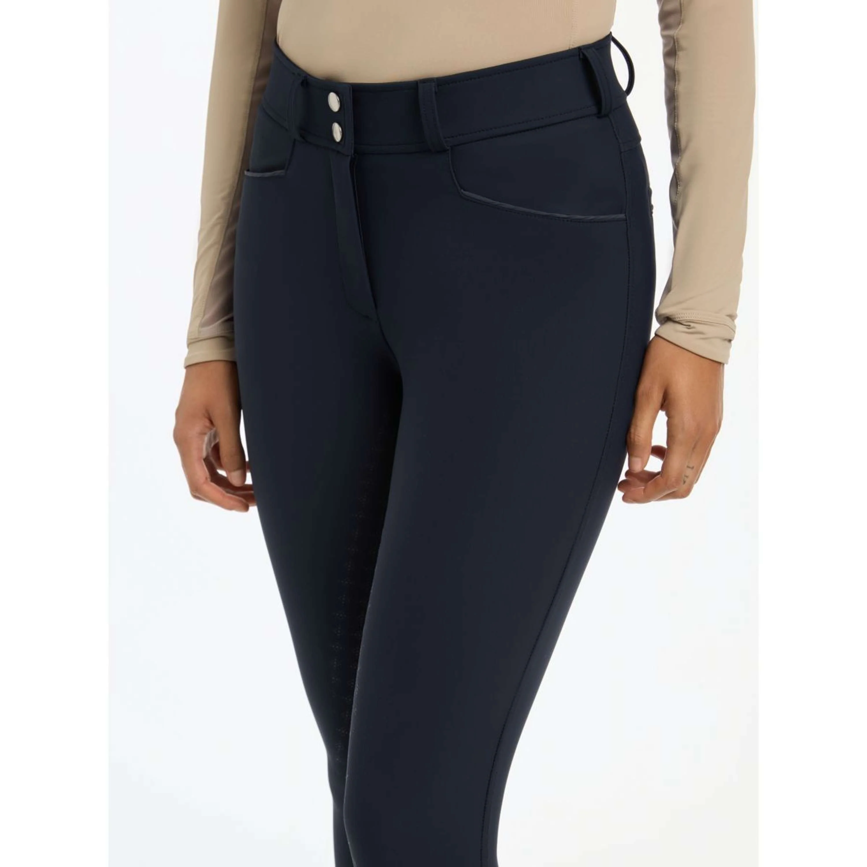 LeMieux Pantalon d'Équitation Isabelle Full Grip Marin - Image 3