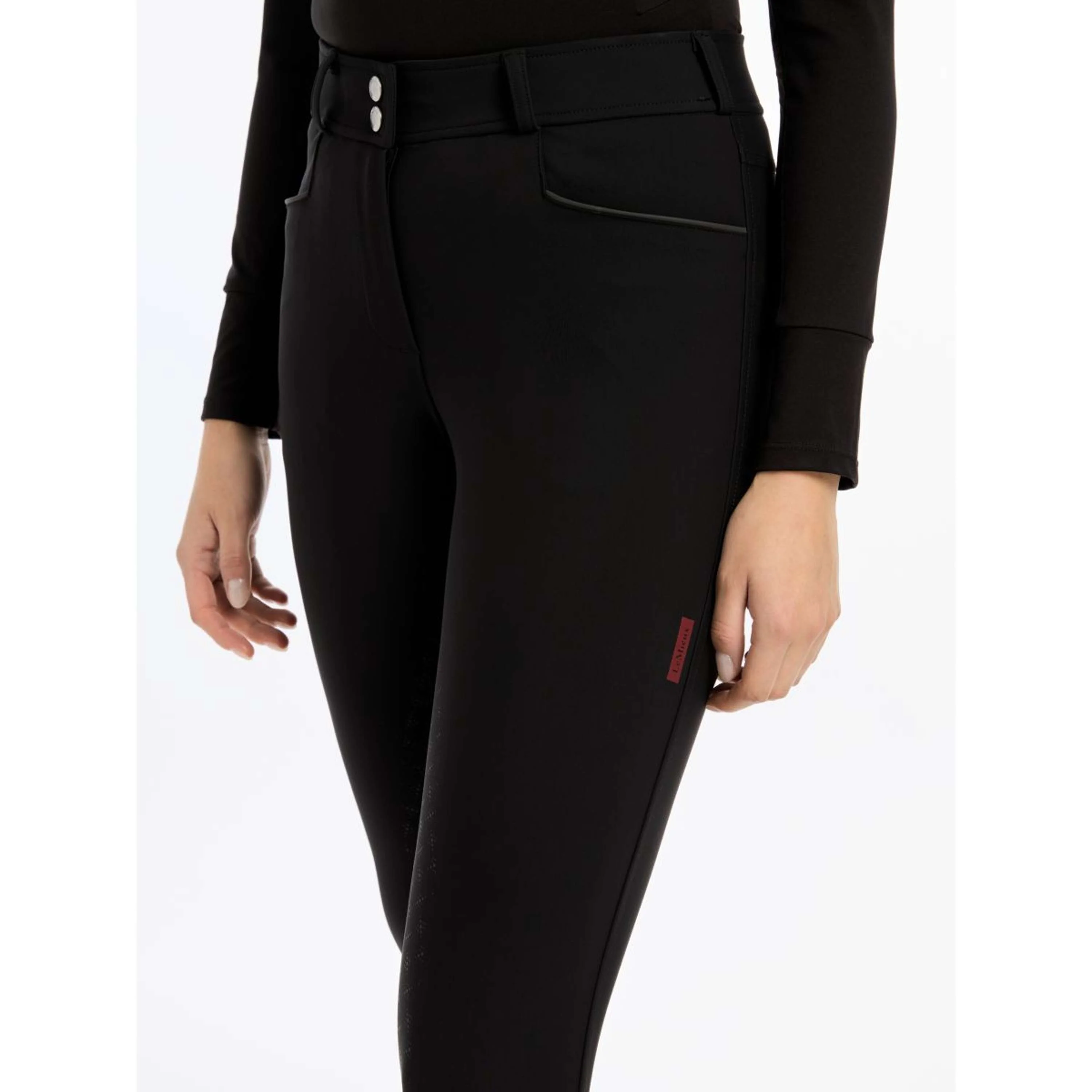 LeMieux Pantalon d'Équitation Isabelle Full Grip Noir - Image 3