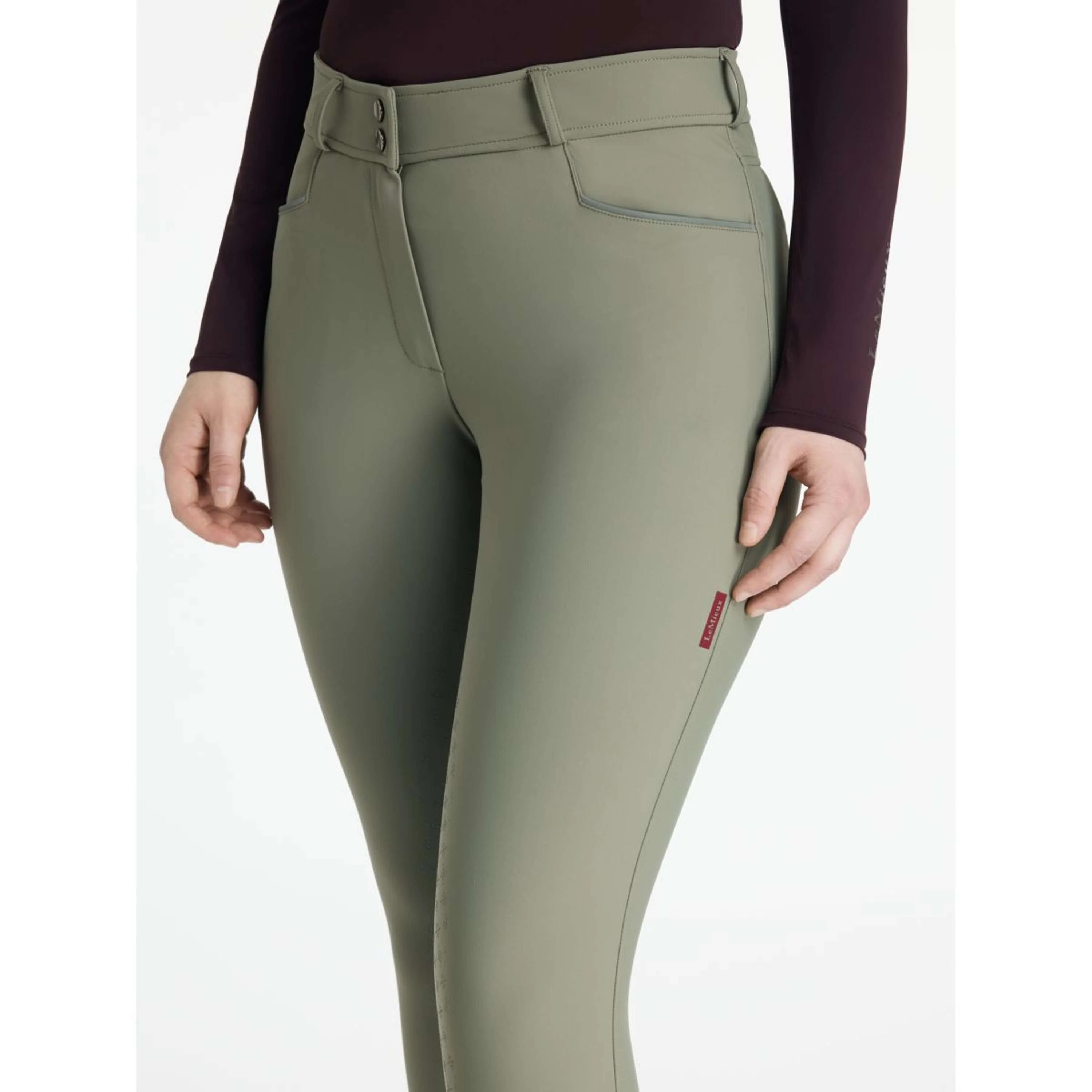 LeMieux Pantalon d'Équitation Isabelle Full Grip Rosemary - Image 3