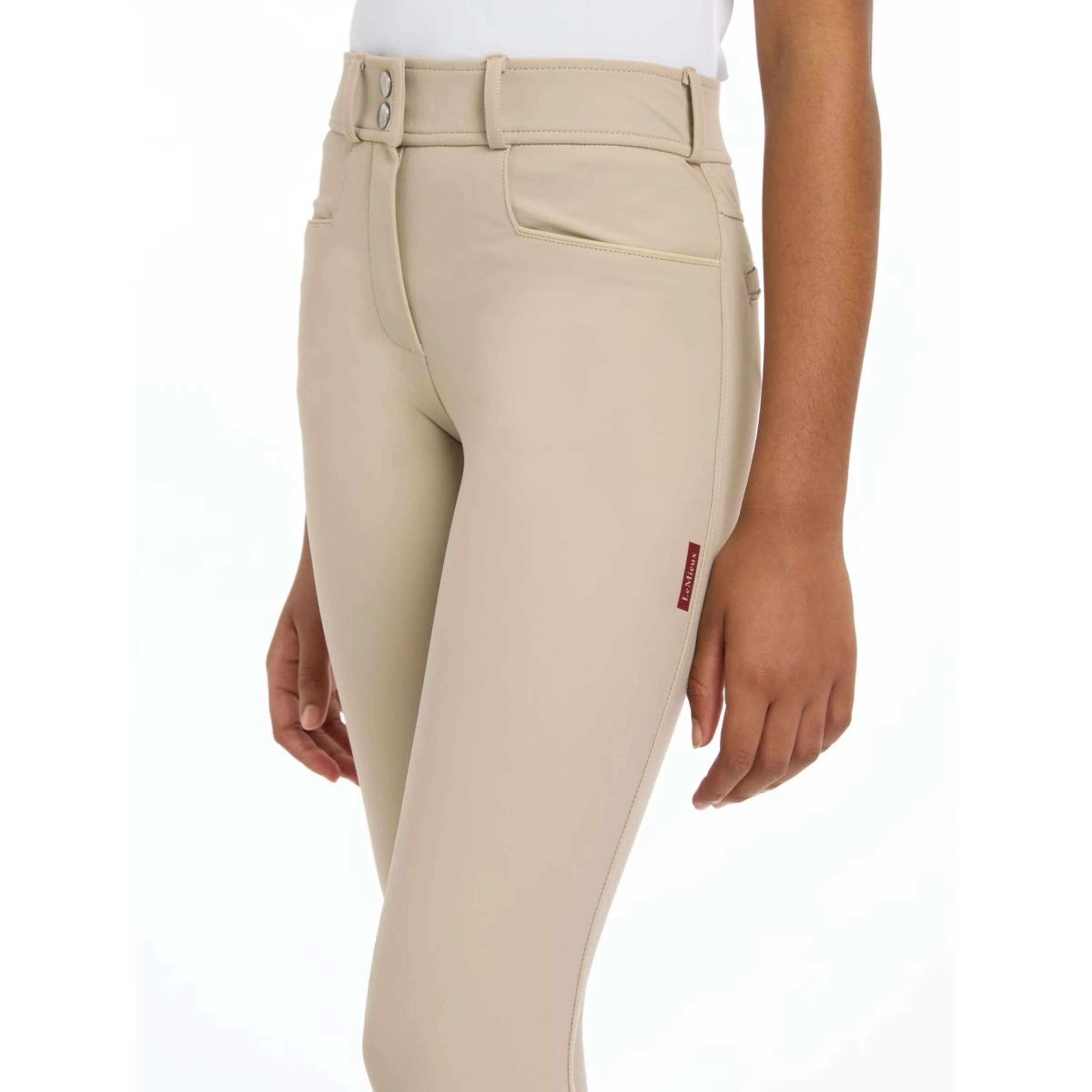 LeMieux Pantalon d'Équitation Izzy Kids Full Grip Almond - Image 2