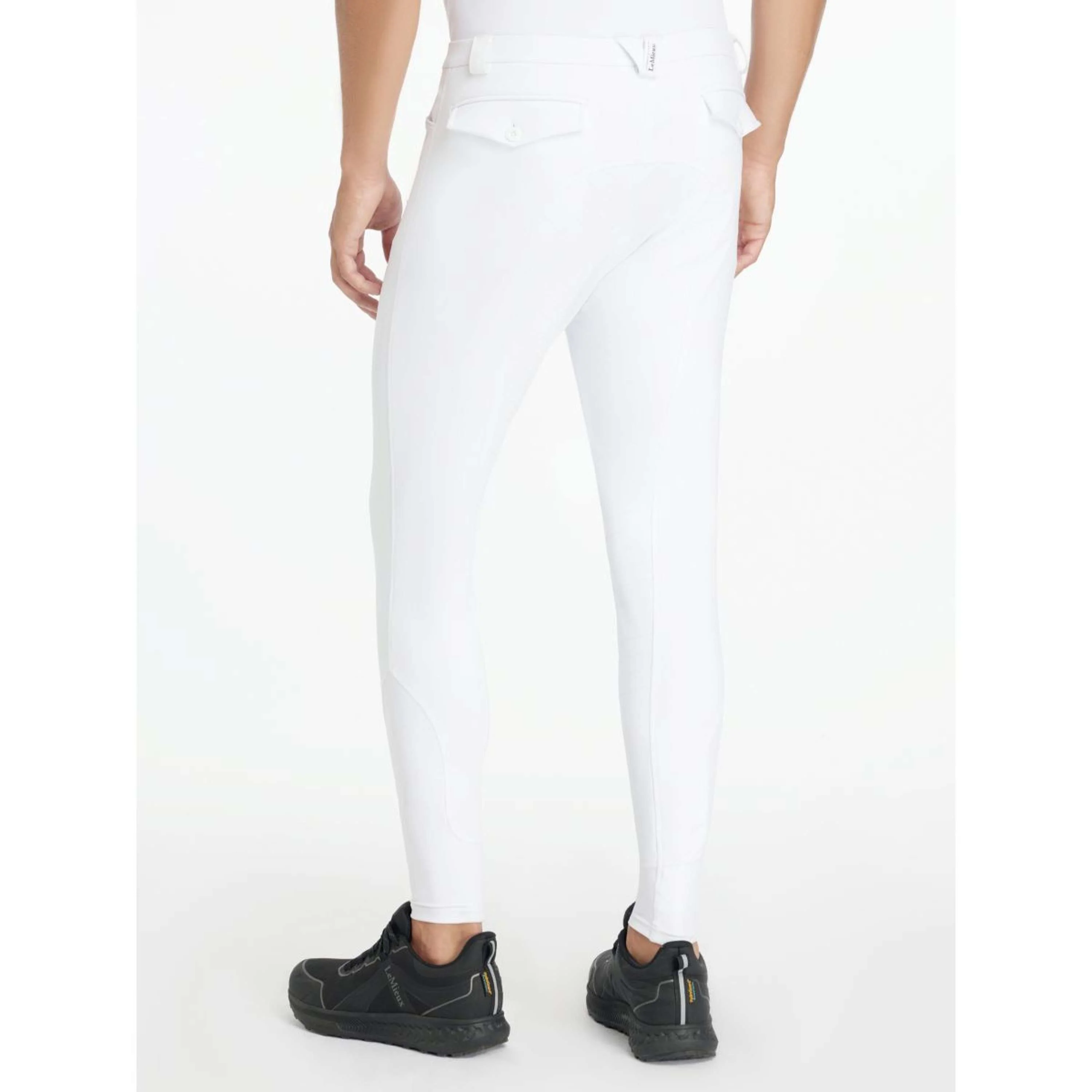 LeMieux Pantalon d'Équitation Sports Full Grip Hommes Blanc - Image 2