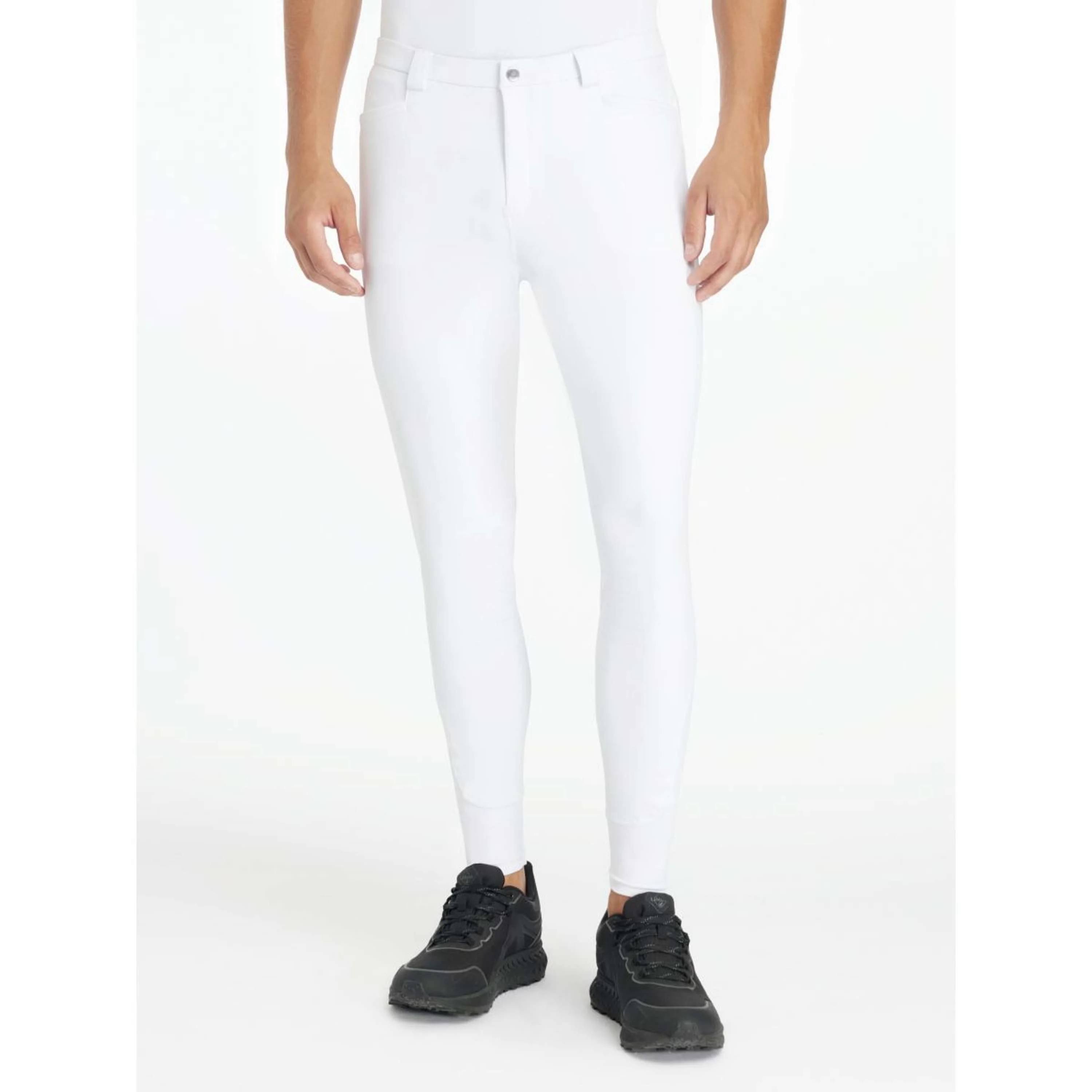 LeMieux Pantalon d'Équitation Sports Full Grip Hommes Blanc - Image 4