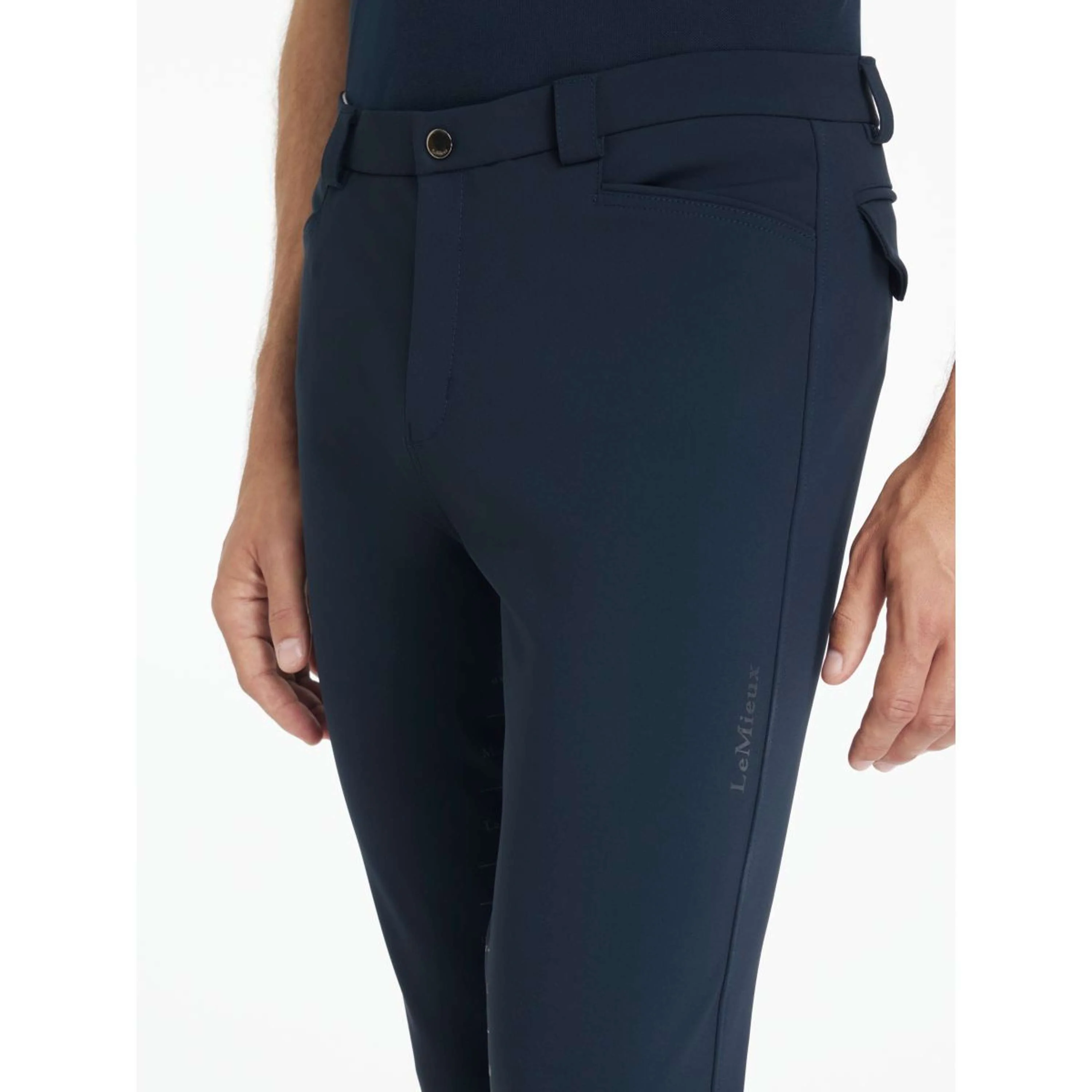 LeMieux Pantalon d'Équitation Sports Full Grip Hommes Marin - Image 3