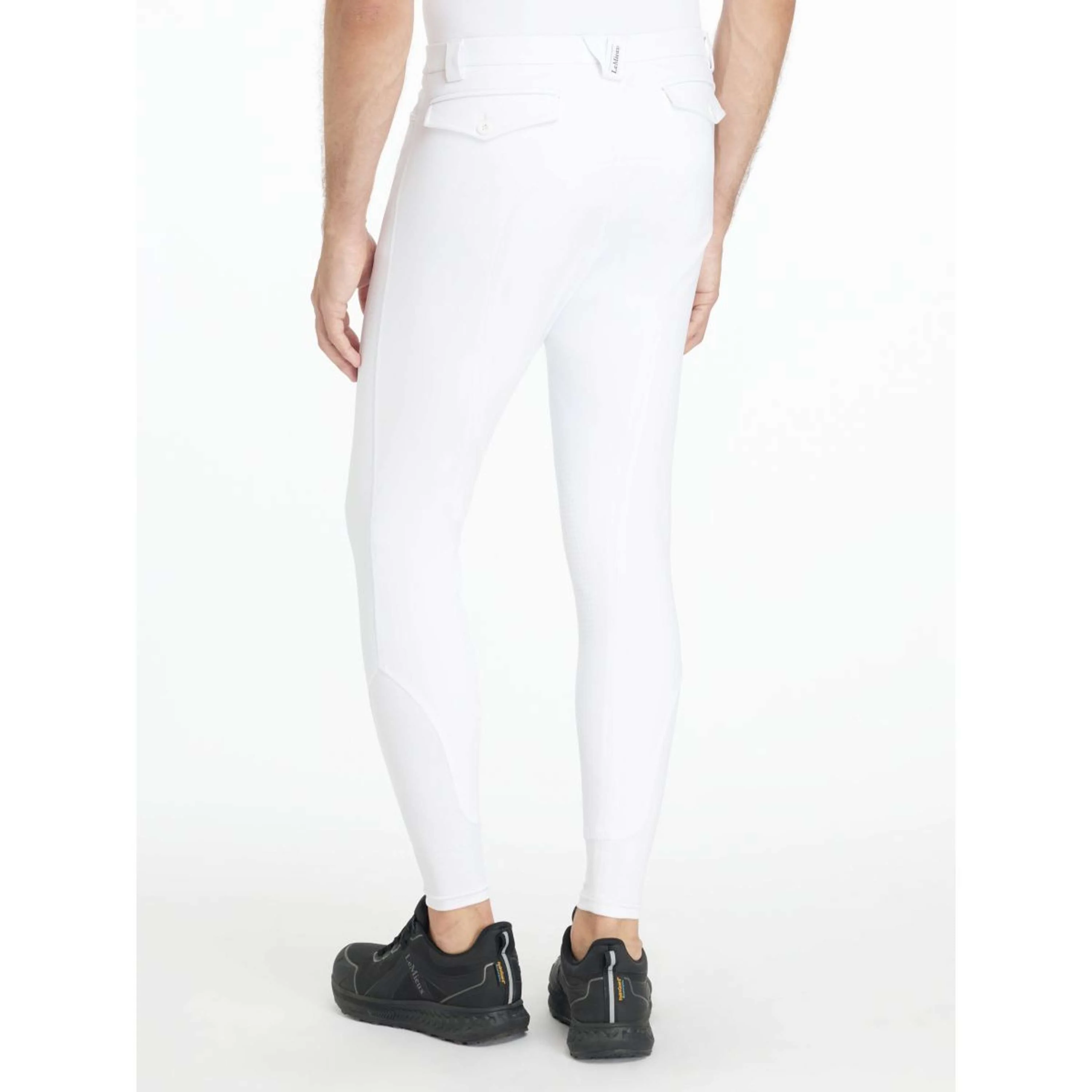 LeMieux Pantalon d'Équitation Sports Knee Grip Hommes Blanc - Image 2