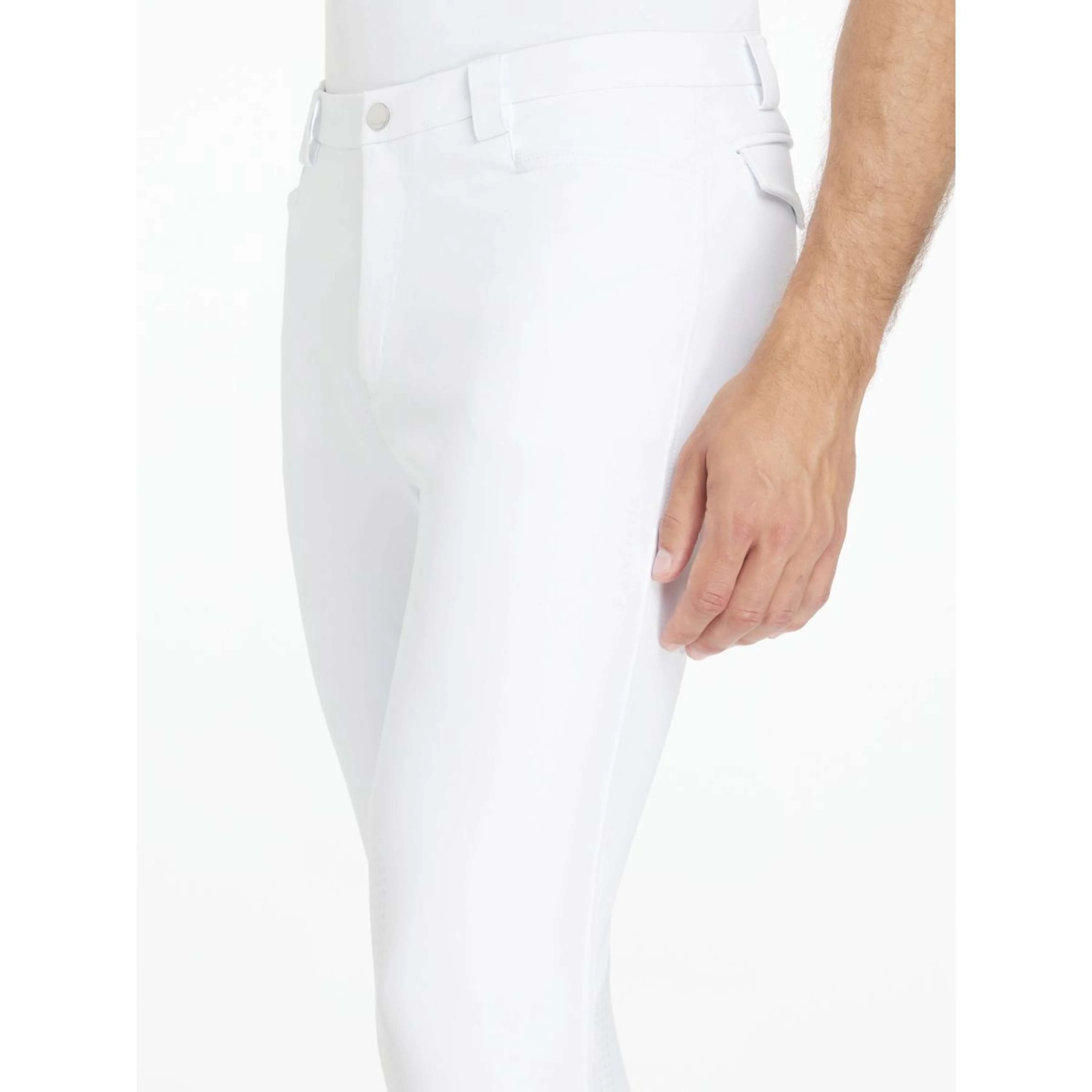LeMieux Pantalon d'Équitation Sports Knee Grip Hommes Blanc - Image 3