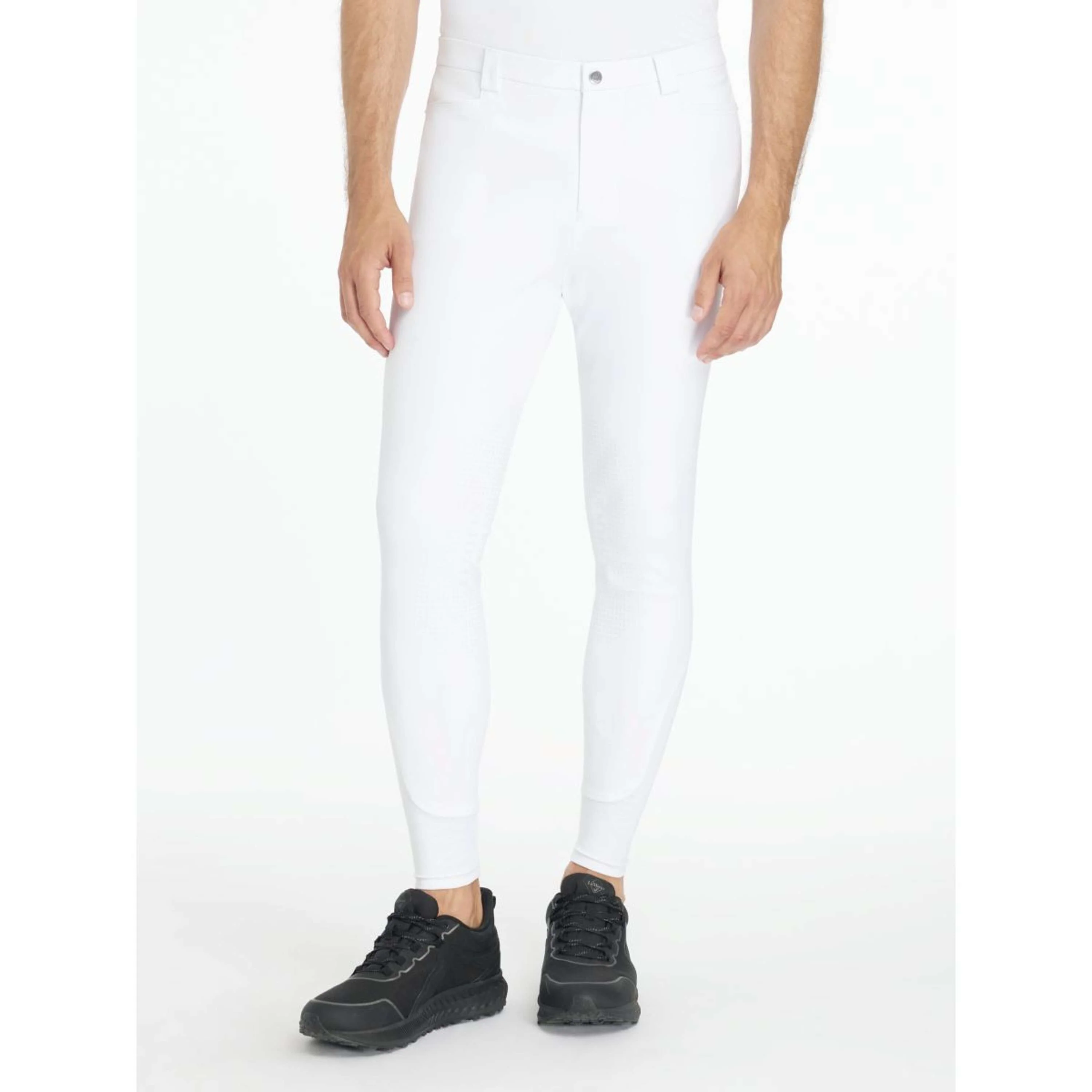 LeMieux Pantalon d'Équitation Sports Knee Grip Hommes Blanc - Image 4