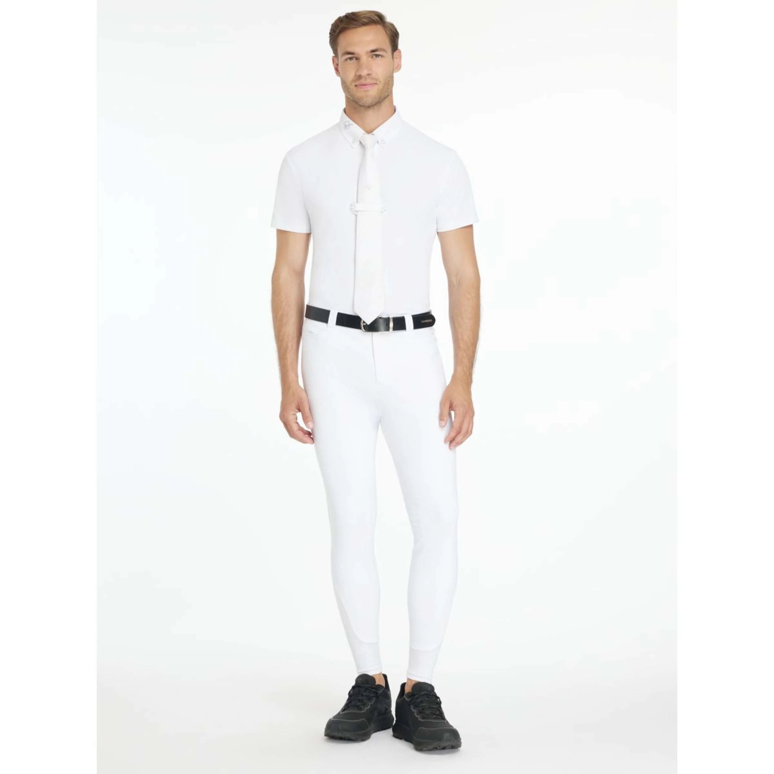LeMieux Pantalon d'Équitation Sports Knee Grip Hommes Blanc - Image 5